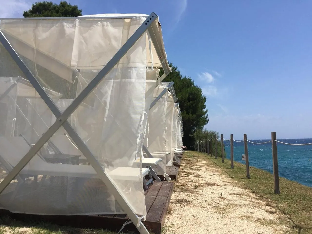 Solarium in Le Cale D'Otranto Beach Resort