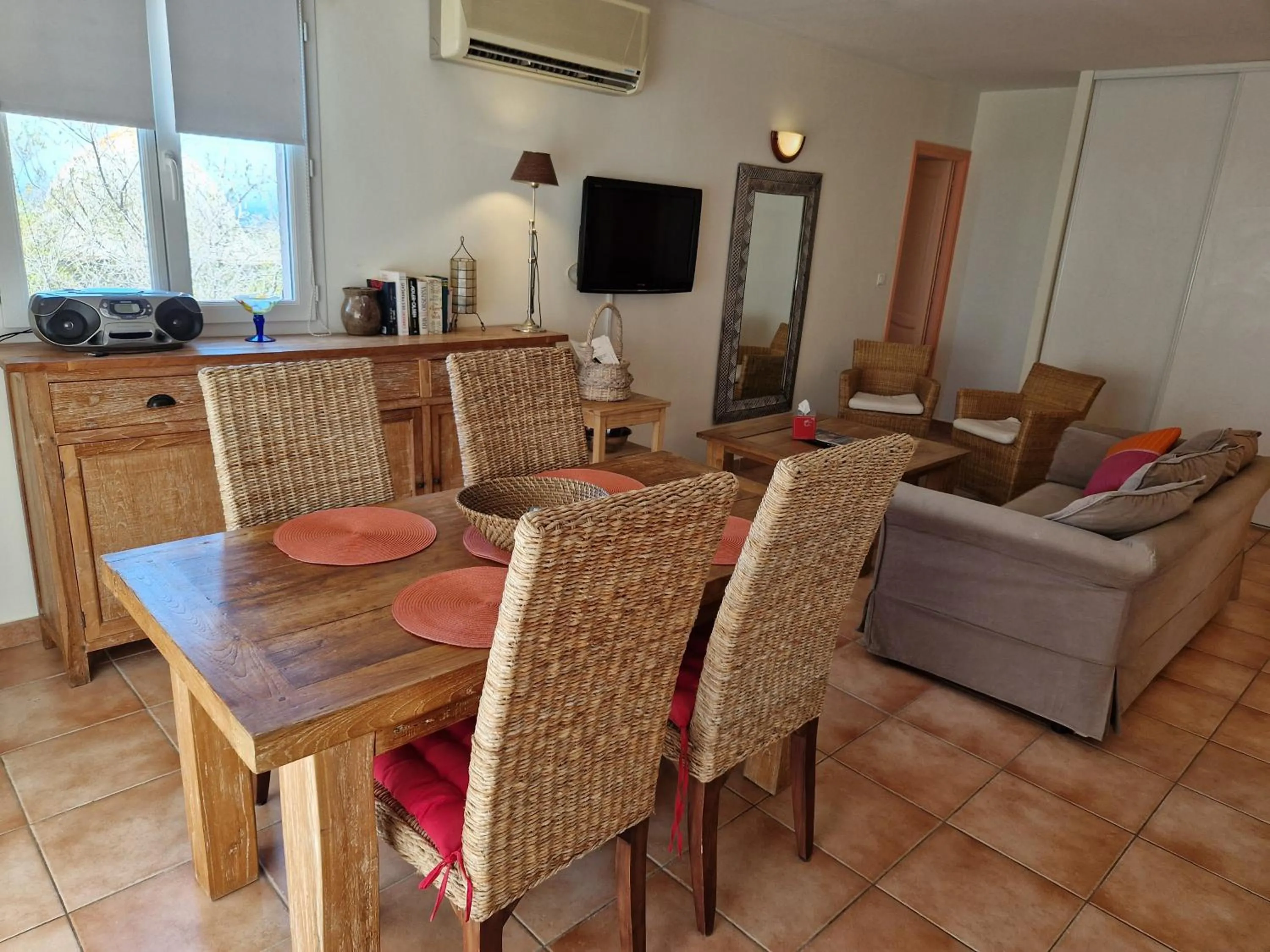 Seating area in Arena Bianca