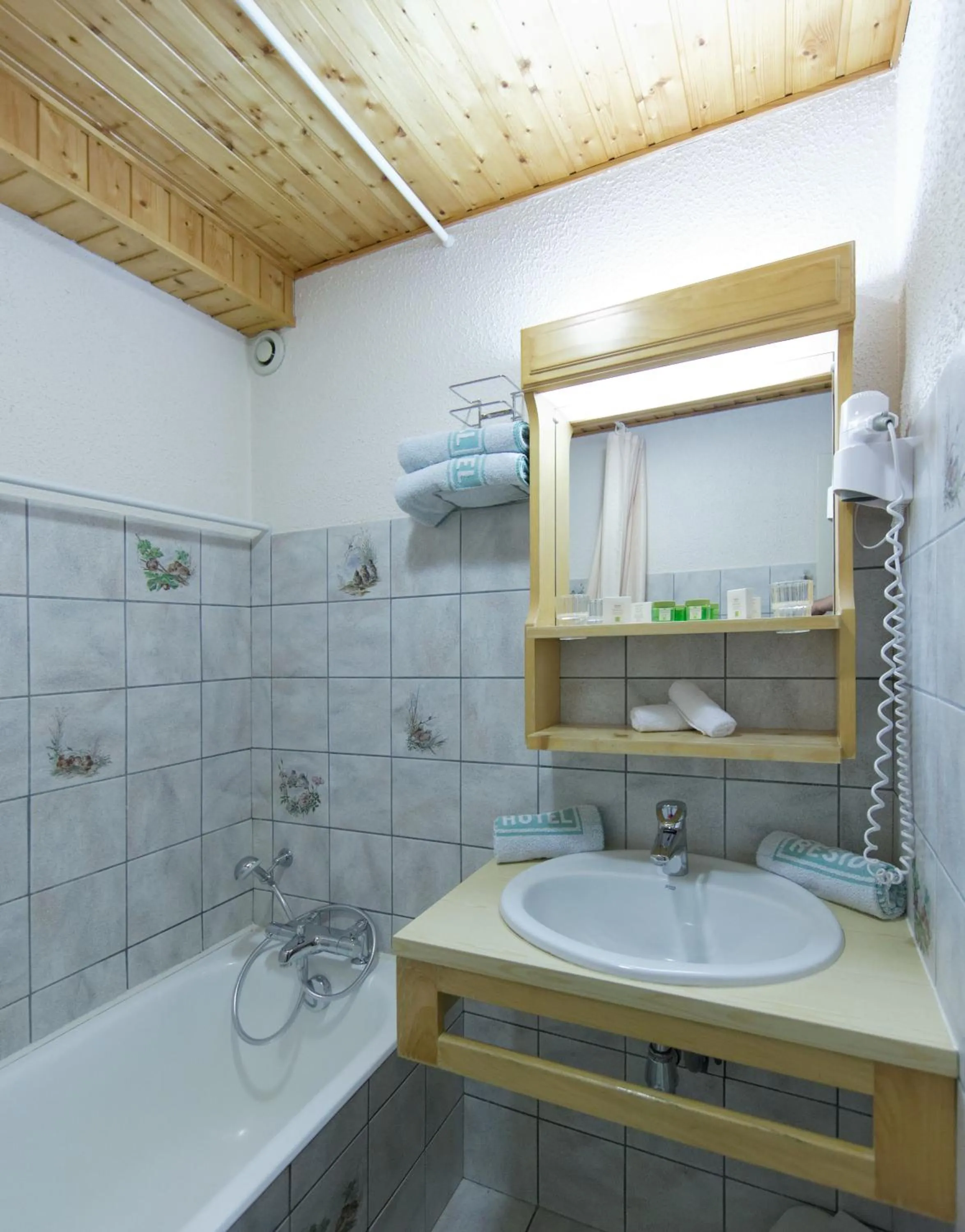 Bathroom in Hôtel Les Côtes, Résidence Loisirs et Chalets