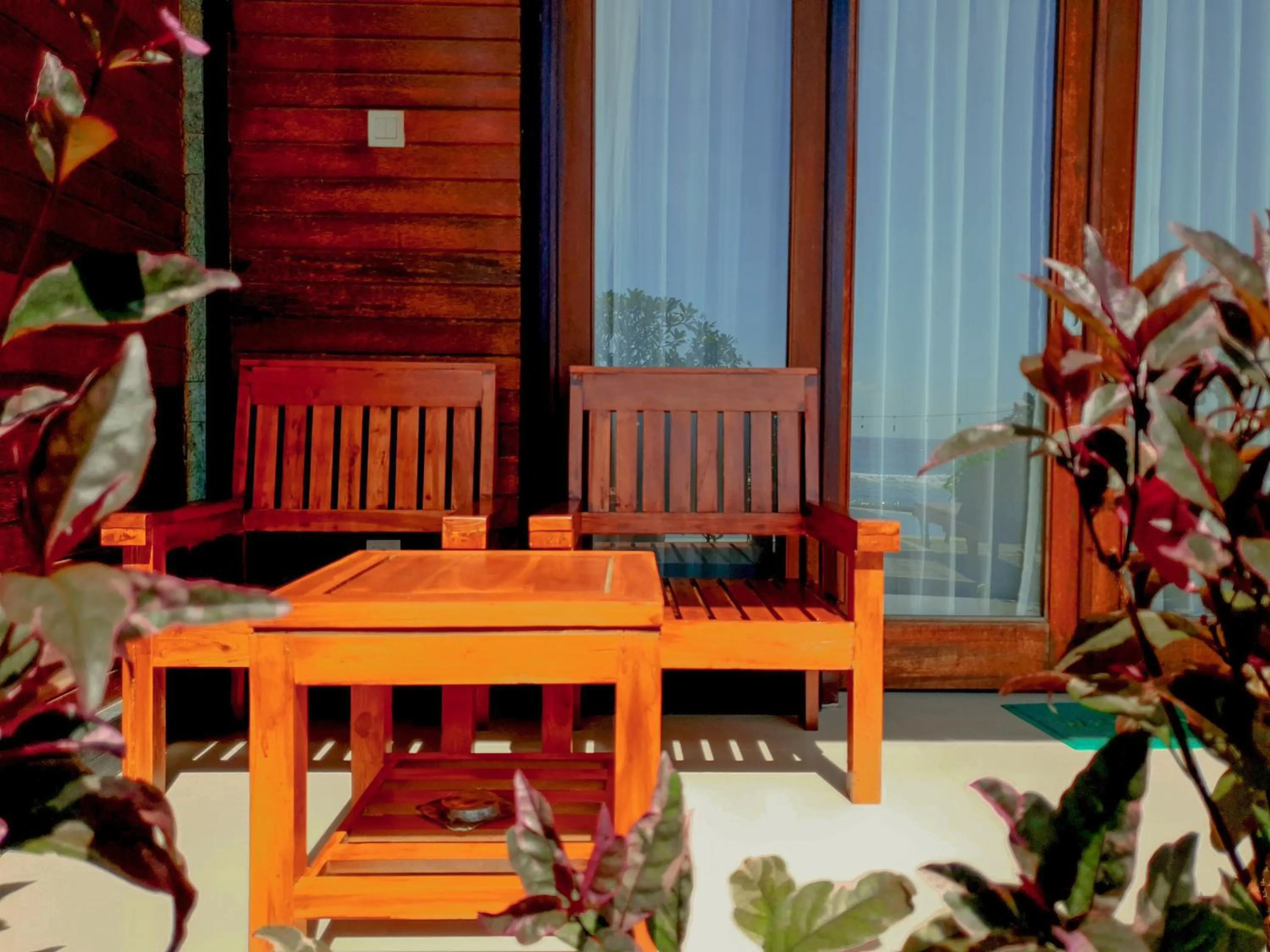Patio in Juan Beach Bungalow