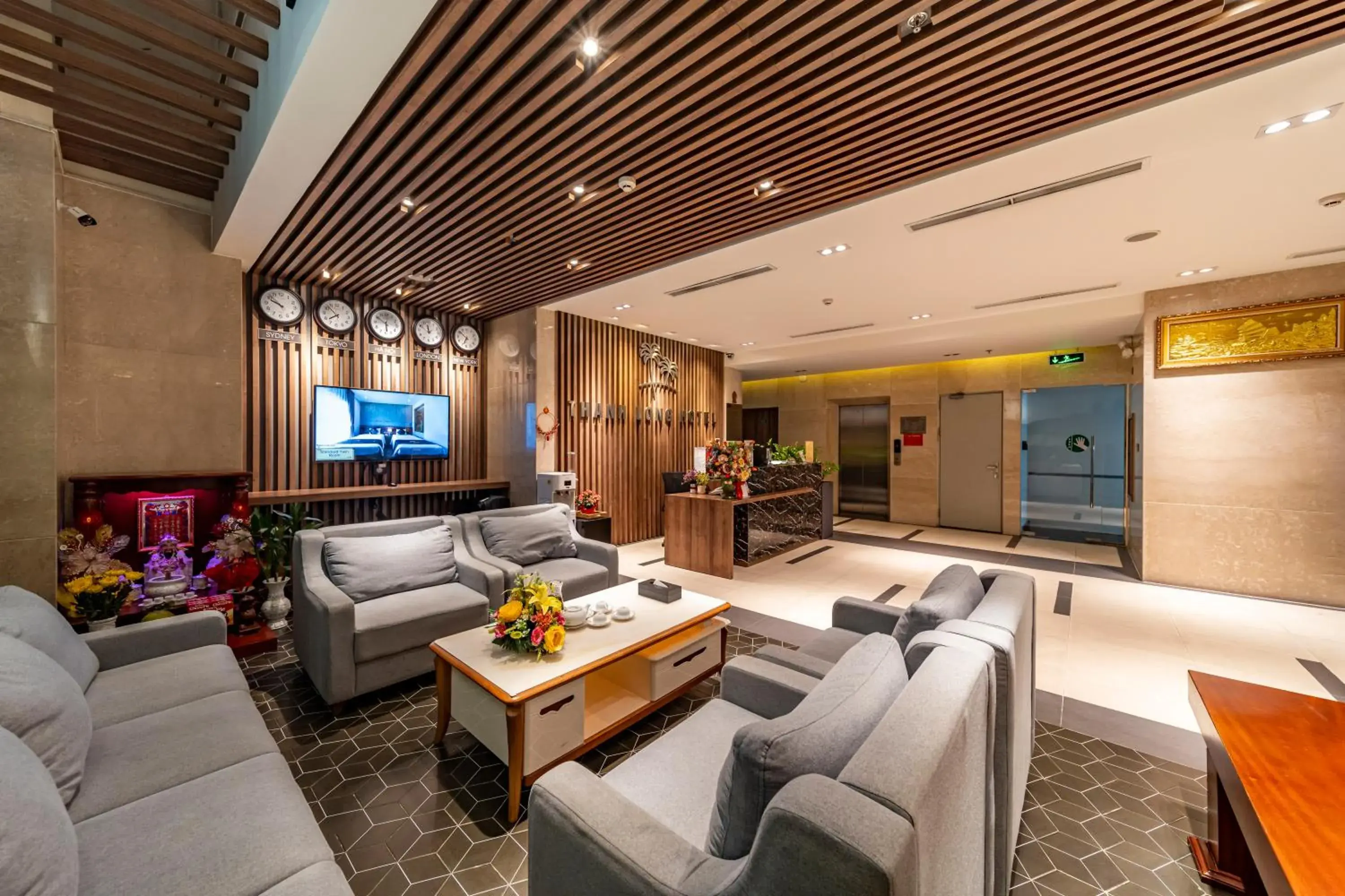 Lobby or reception in Thanh Long Hotel - Tra Khuc Lobby or reception in Thanh Long Hotel - Tra Khuc