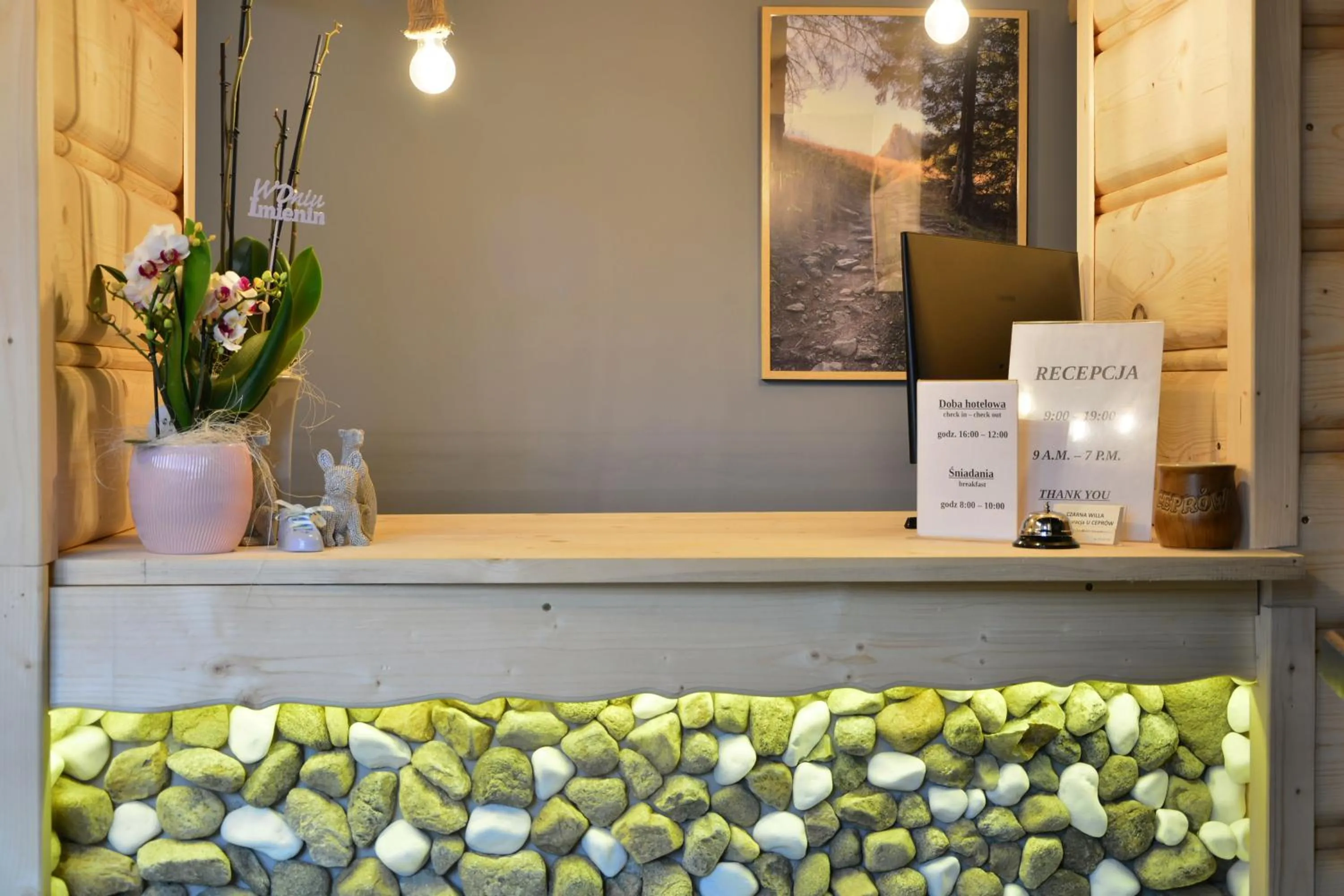 Lobby or reception in Czarna Willa