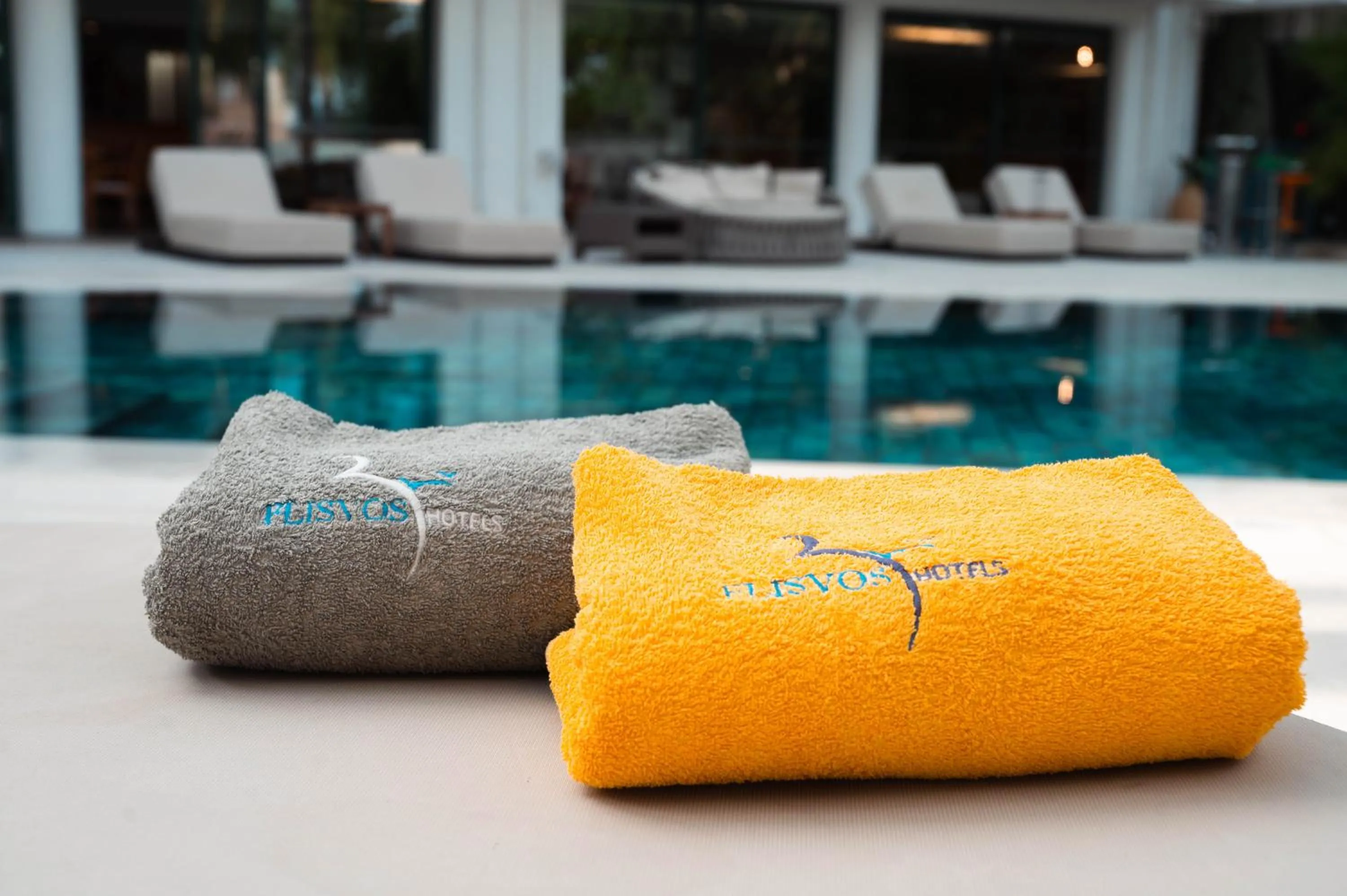 Pool view in Flisvos Royal Hotel & Suites