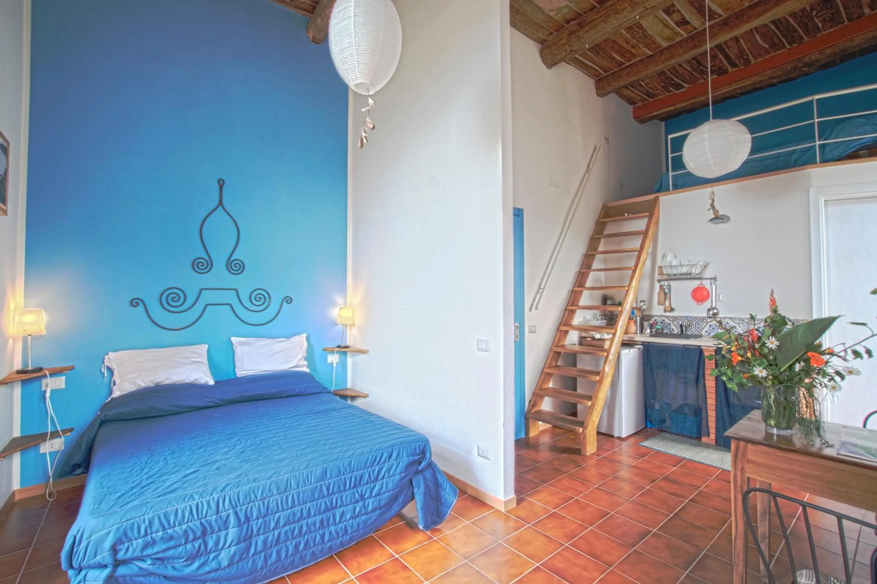 Bed in La Casa sul Blu Albergo Diffuso