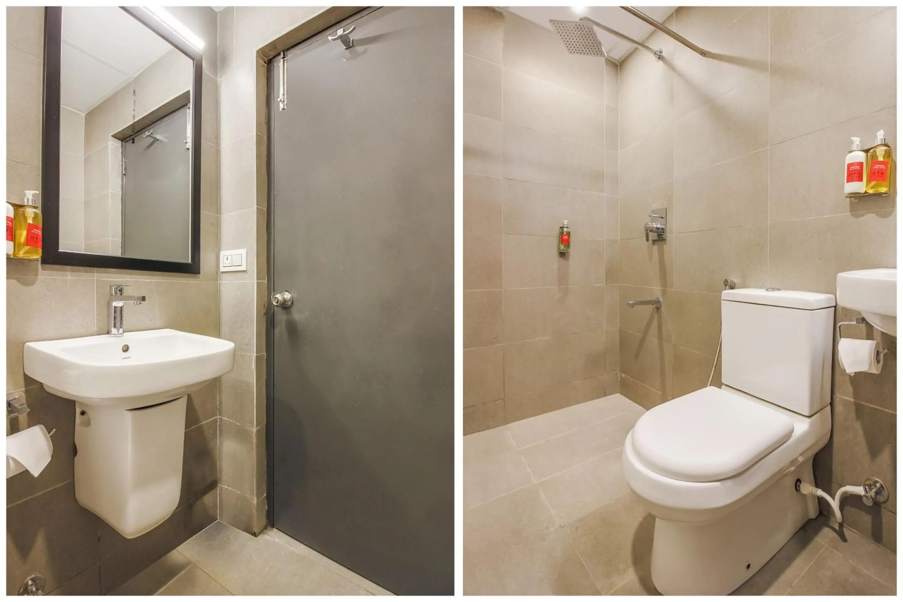 Bathroom in Super Townhouse THE CINCO HOTEL NEAR ESI HOSPITAL ( SR NAGAR)