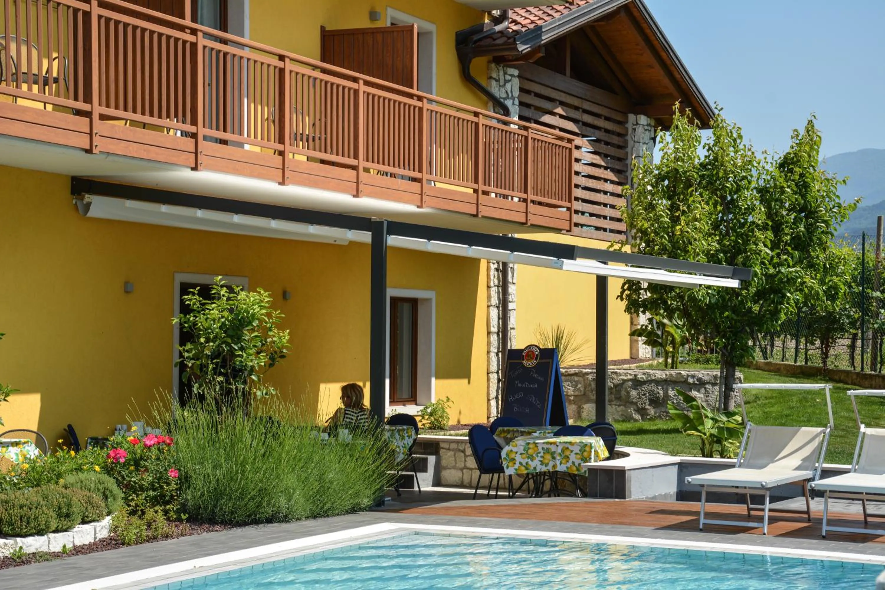 Swimming pool in Maso Agritur Santa Lucia