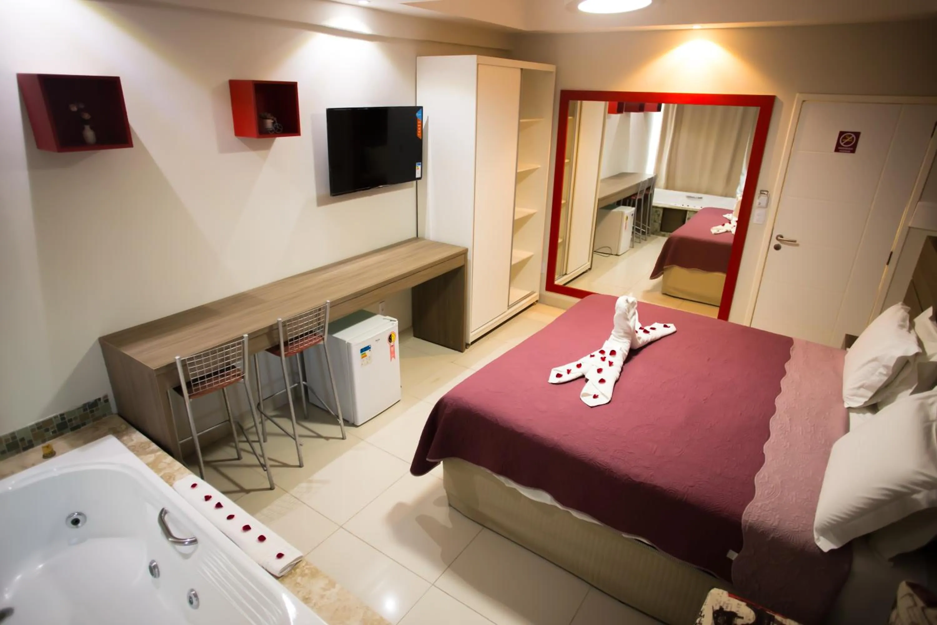 Bed in Pousada Orla dos Corais