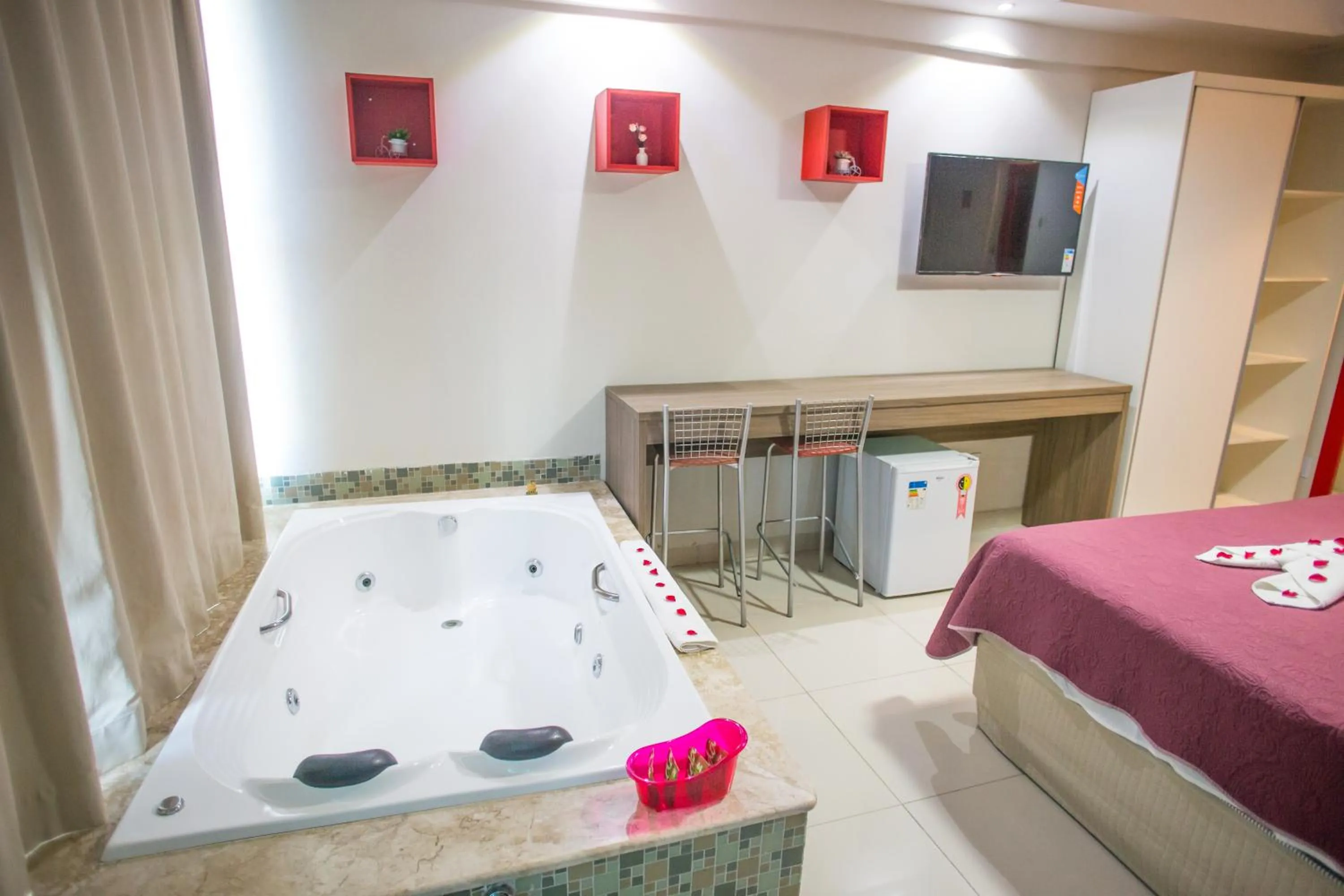 Bed in Pousada Orla dos Corais