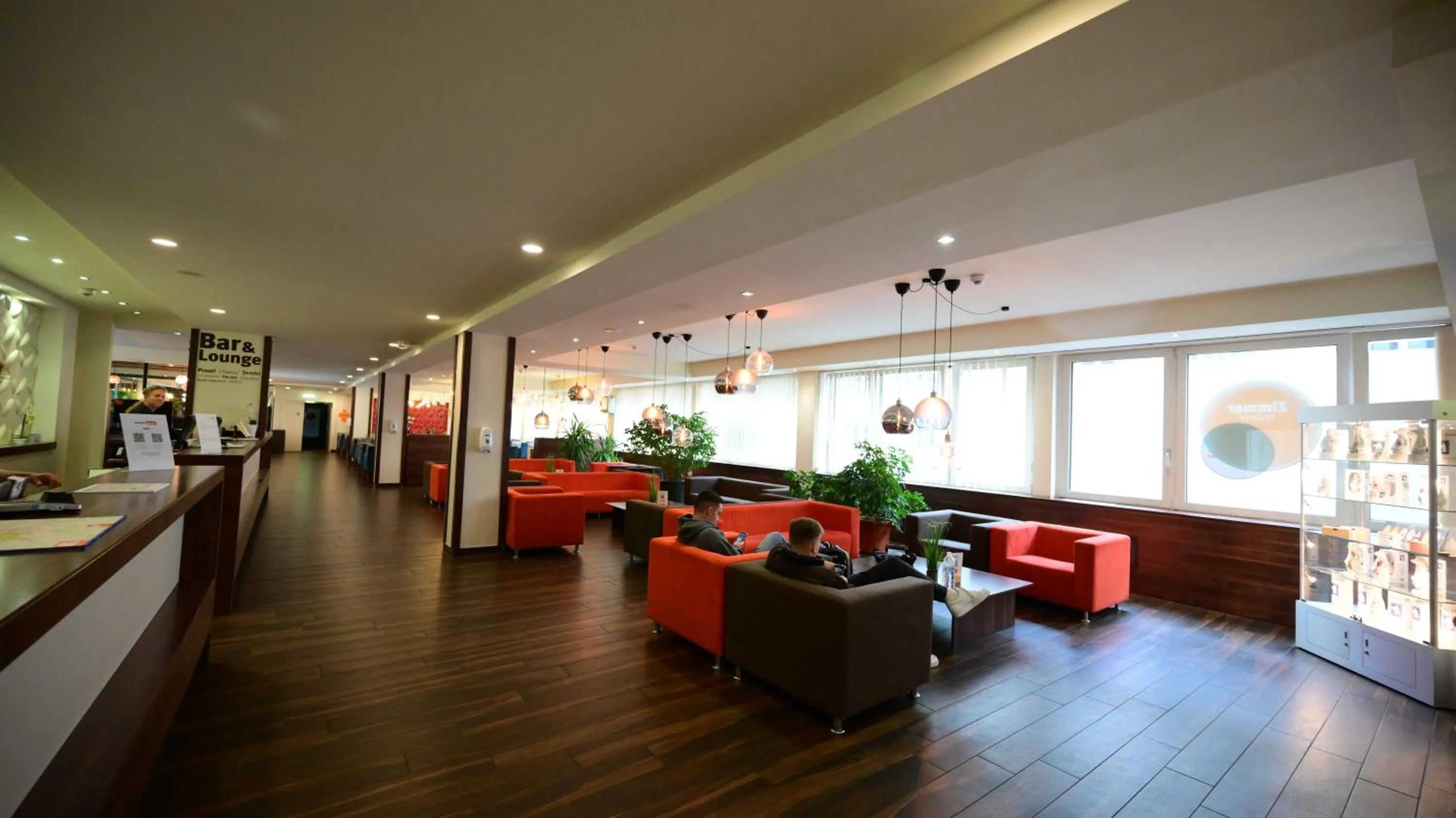 Lobby or reception in Motel Plus Berlin