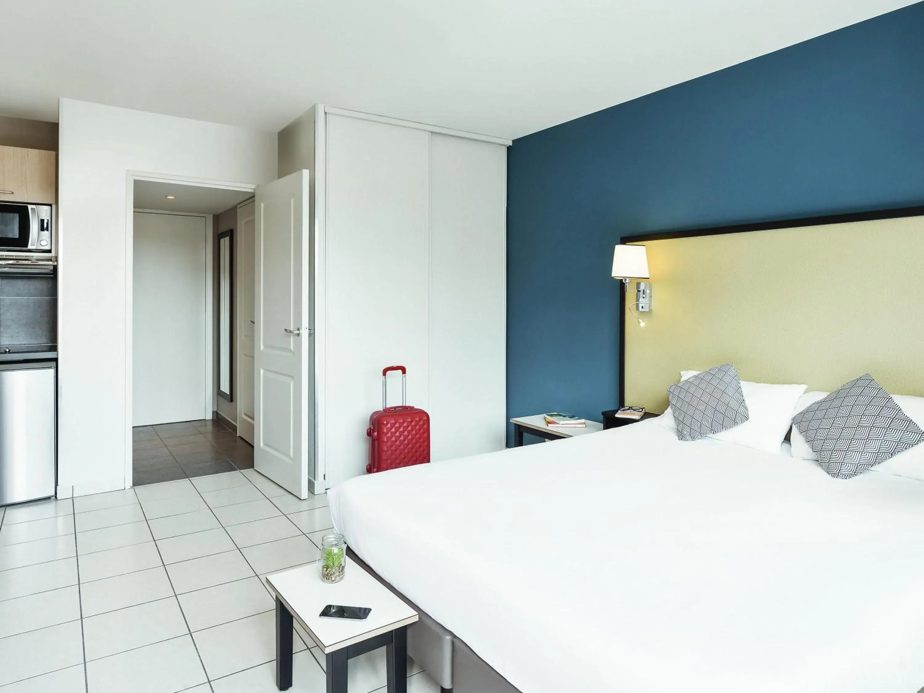 Bedroom, Bed in Aparthotel Adagio Monaco Monte Cristo Bedroom, Bed in Aparthotel Adagio Monaco Monte Cristo