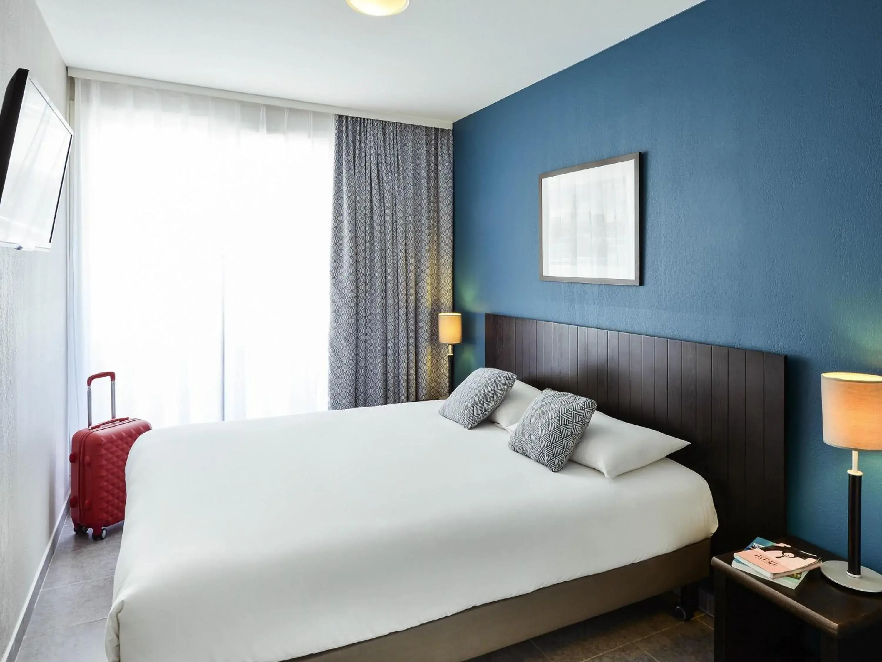 Bedroom, Bed in Aparthotel Adagio Monaco Monte Cristo Bedroom, Bed in Aparthotel Adagio Monaco Monte Cristo