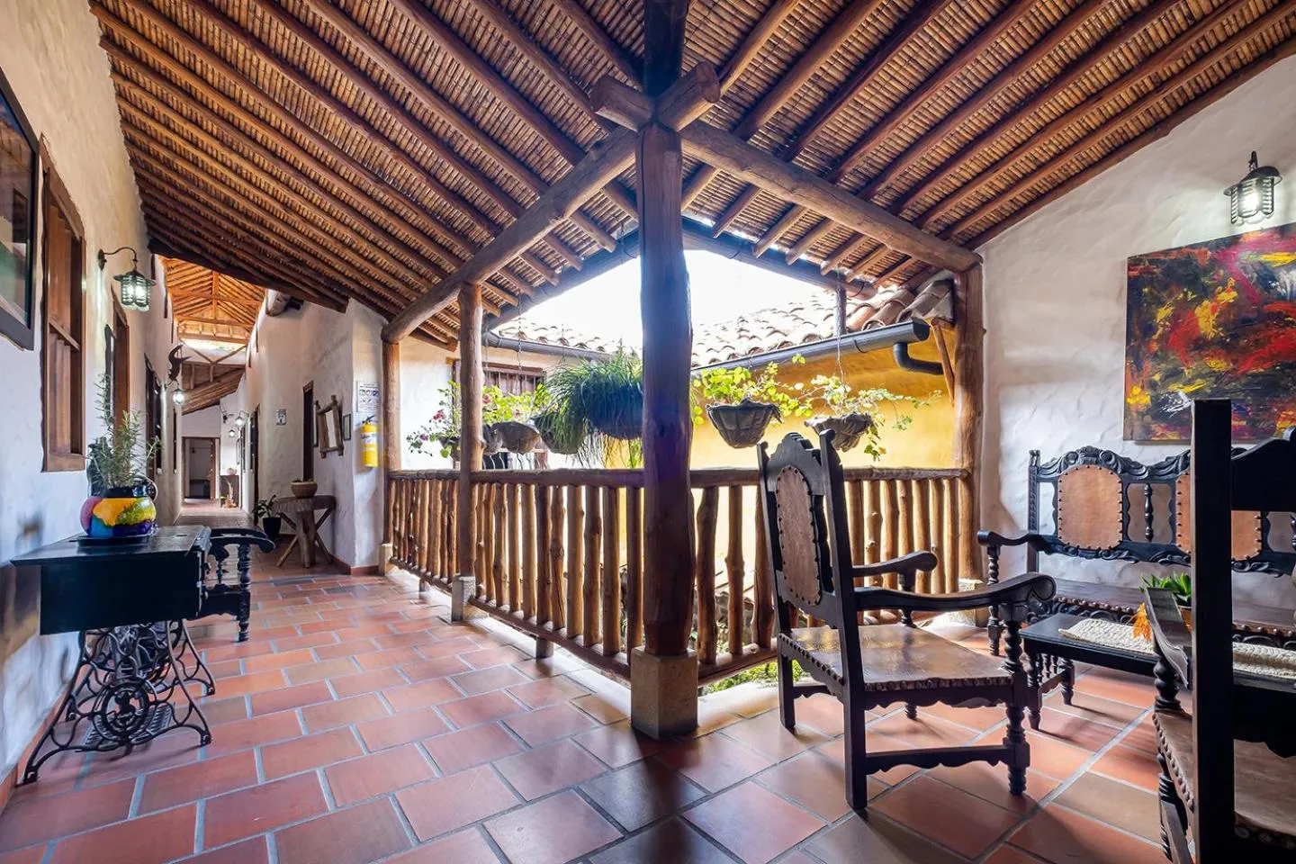 Patio in Ayenda Boutique Macaregua Girón