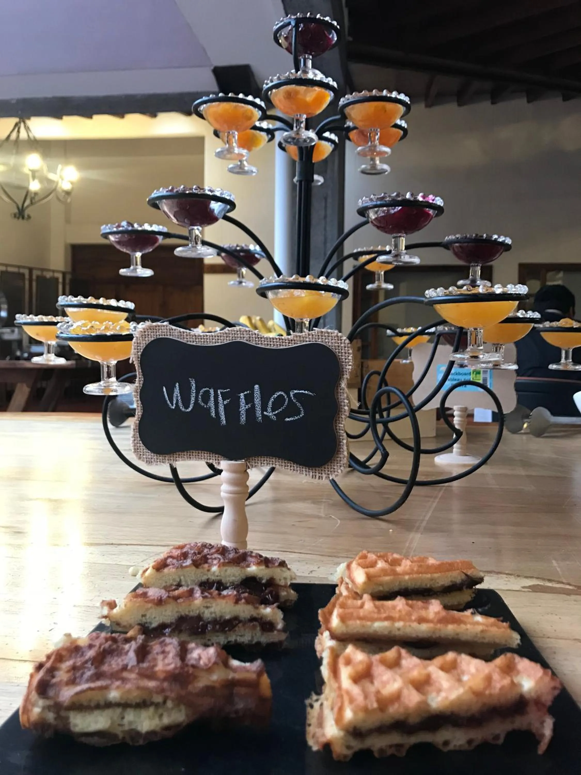 Buffet breakfast in Termales El Otoño