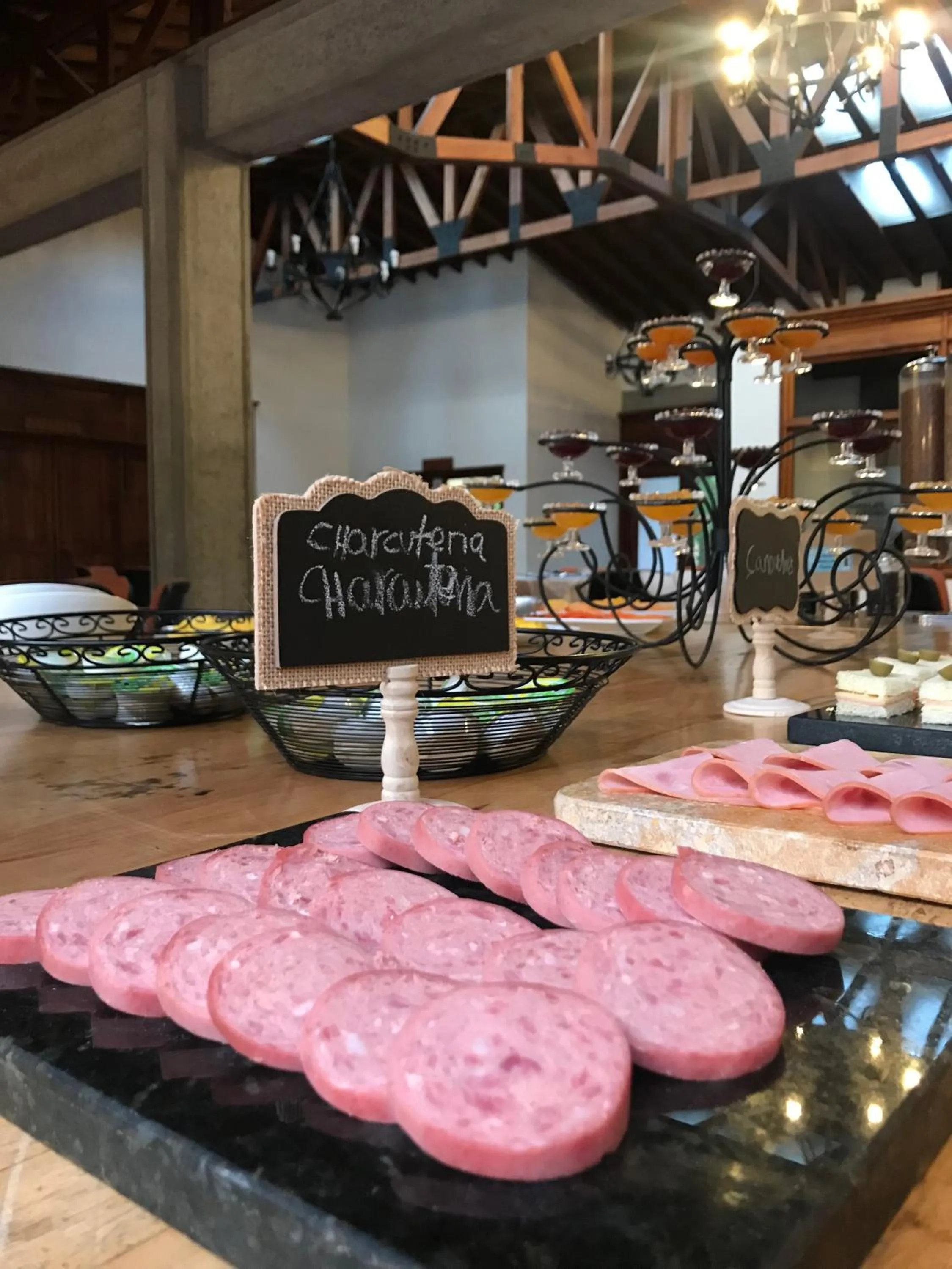 Buffet breakfast in Termales El Otoño