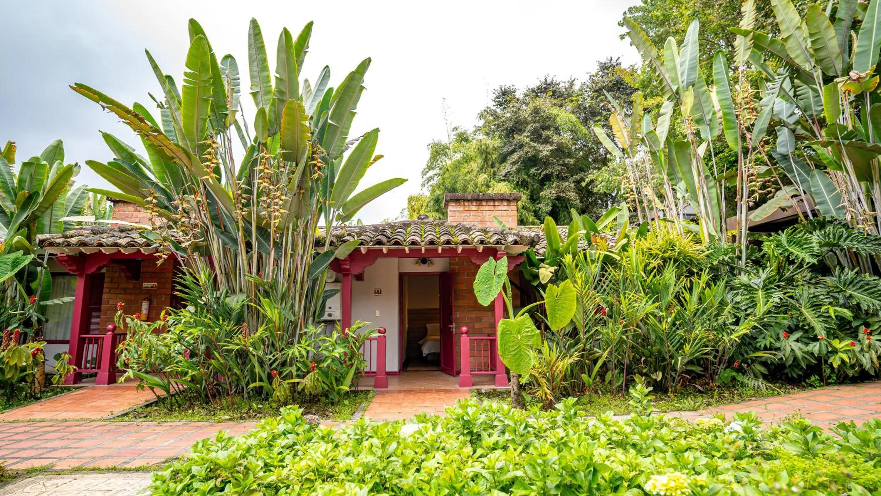 Garden in Termales El Otoño