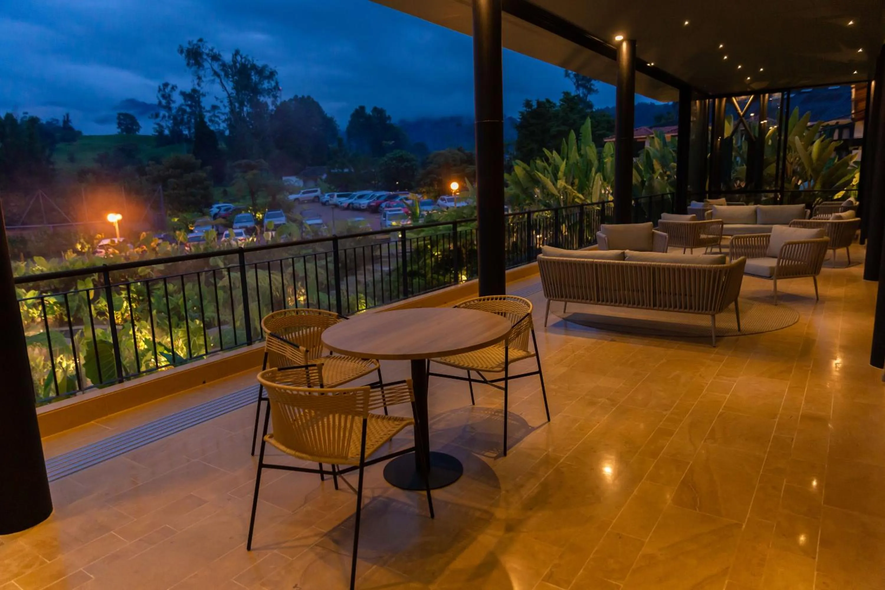 Seating area in Termales El Otoño