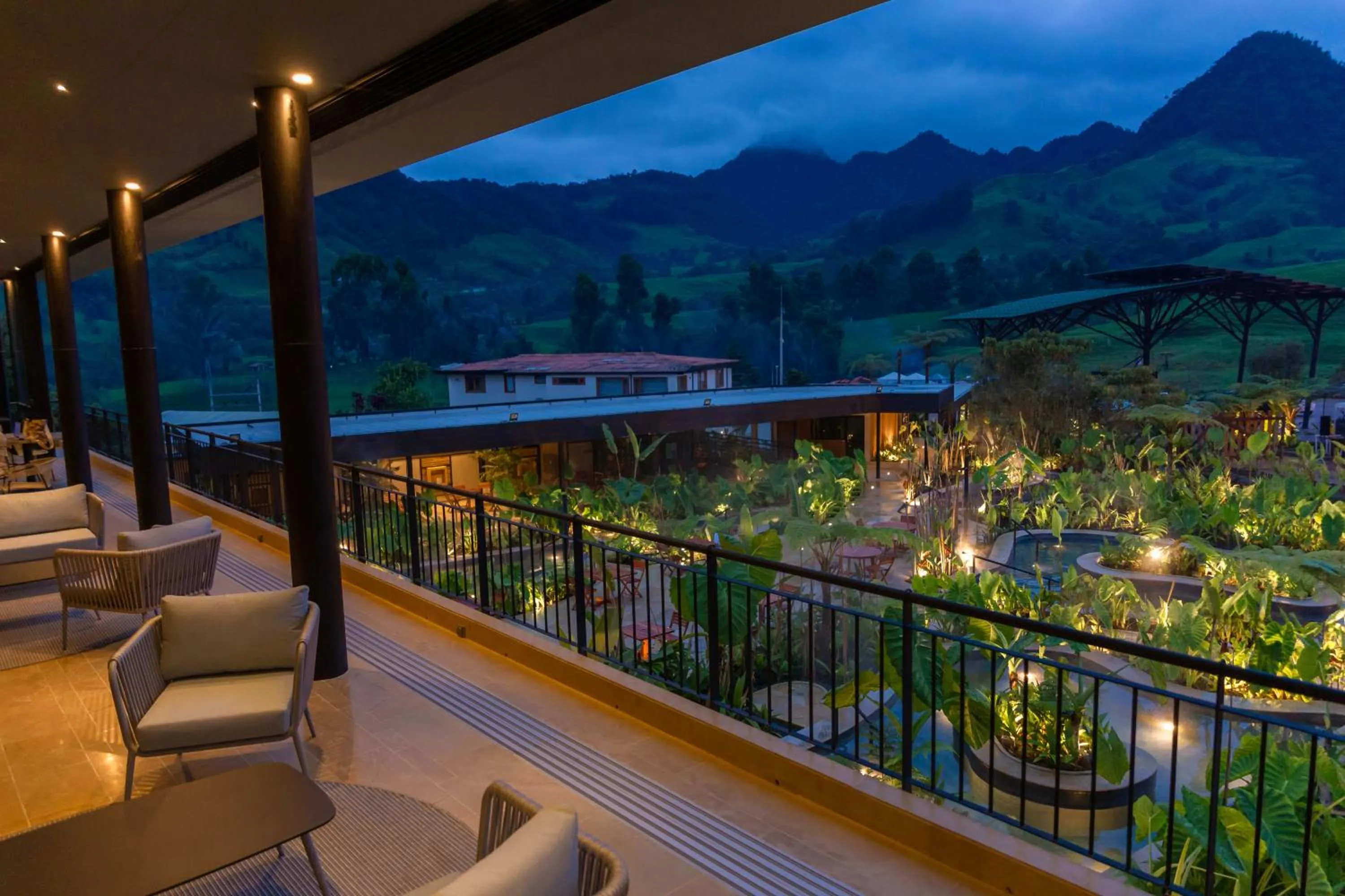 Balcony/Terrace in Termales El Otoño