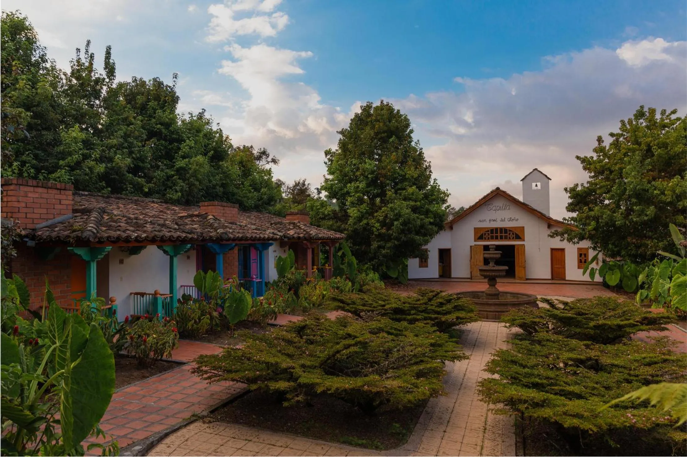 Garden in Termales El Otoño