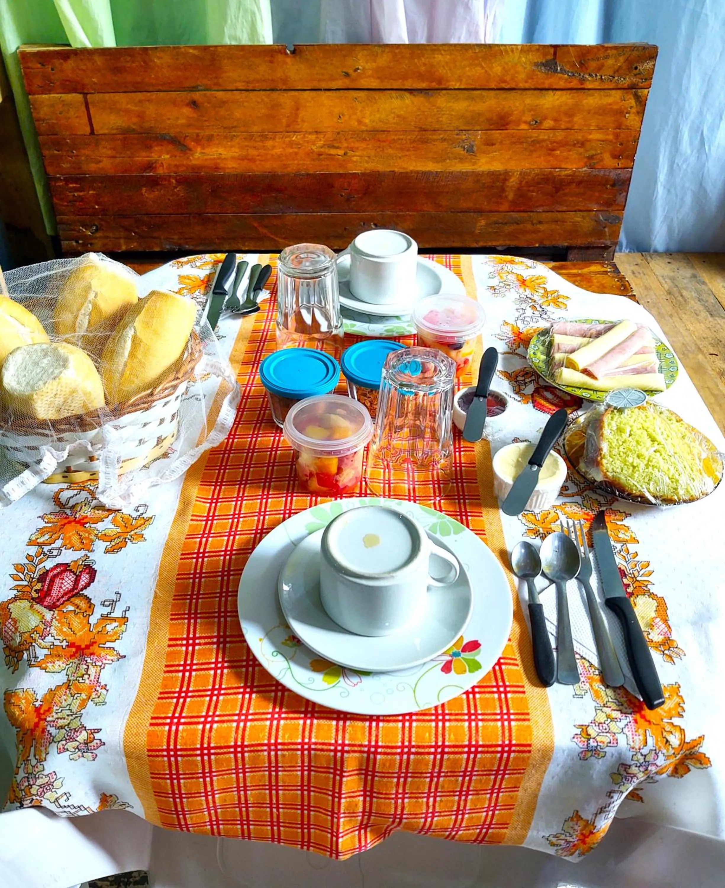 Continental breakfast in Pousada Shamballah Paranapiacaba
