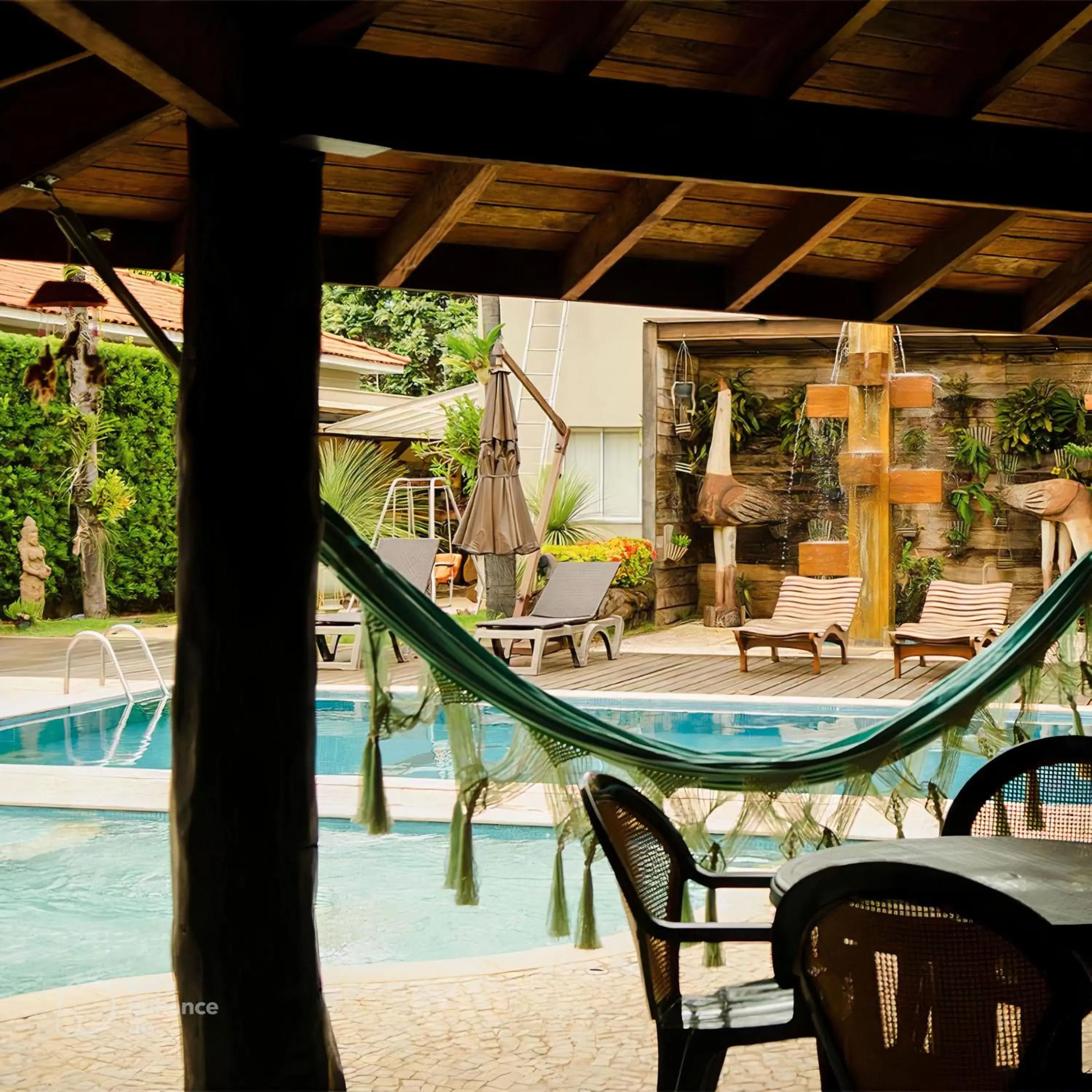 Pool view in Taj Hotel Pool view in Taj Hotel