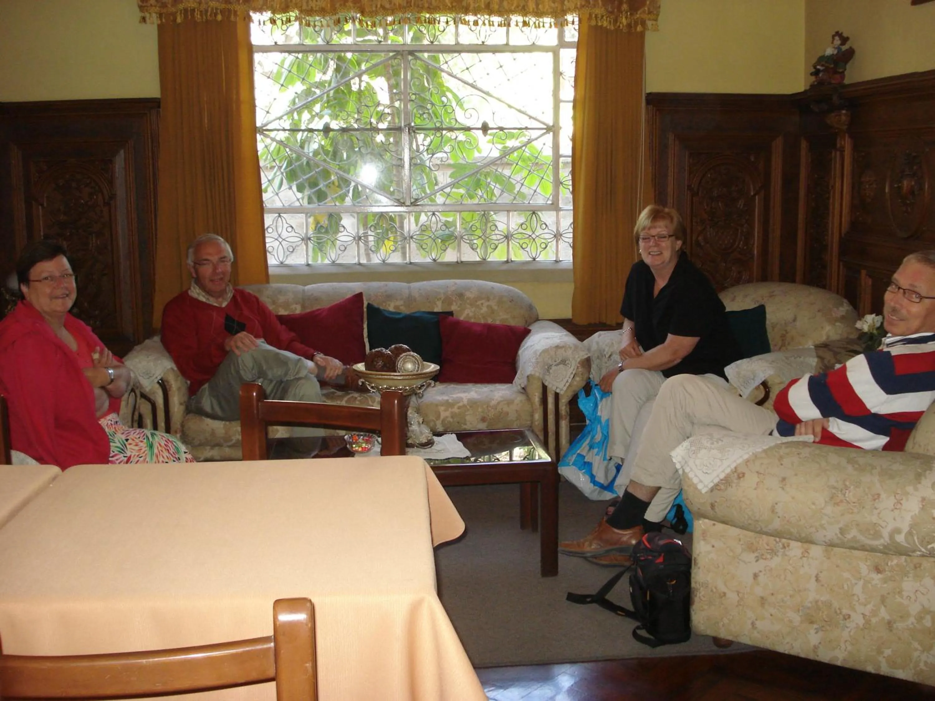 group of guests in El Balcon Hostal Turistico