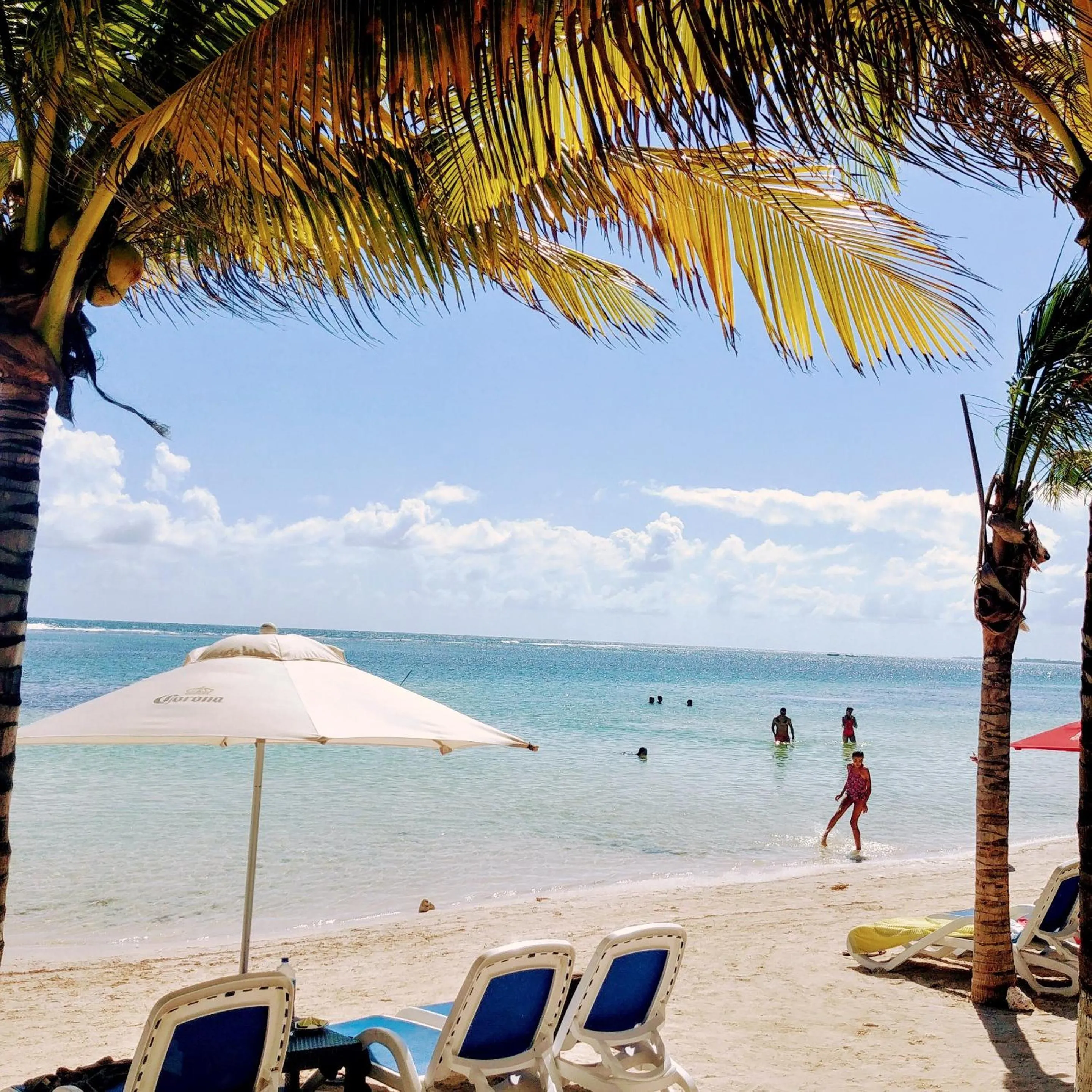 People in El Fuerte Beach Apartments