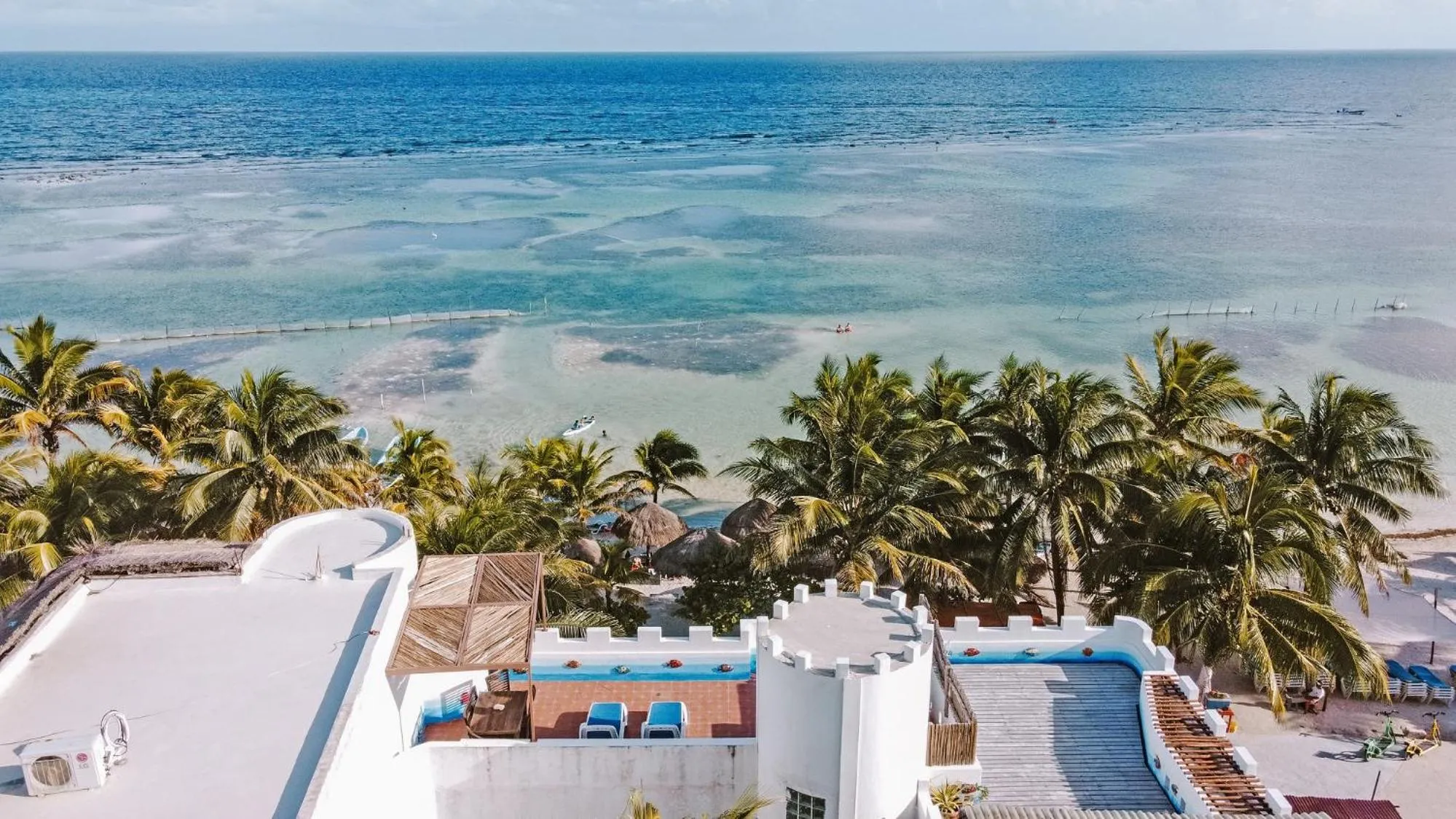 Bird's eye view in El Fuerte Beach Apartments