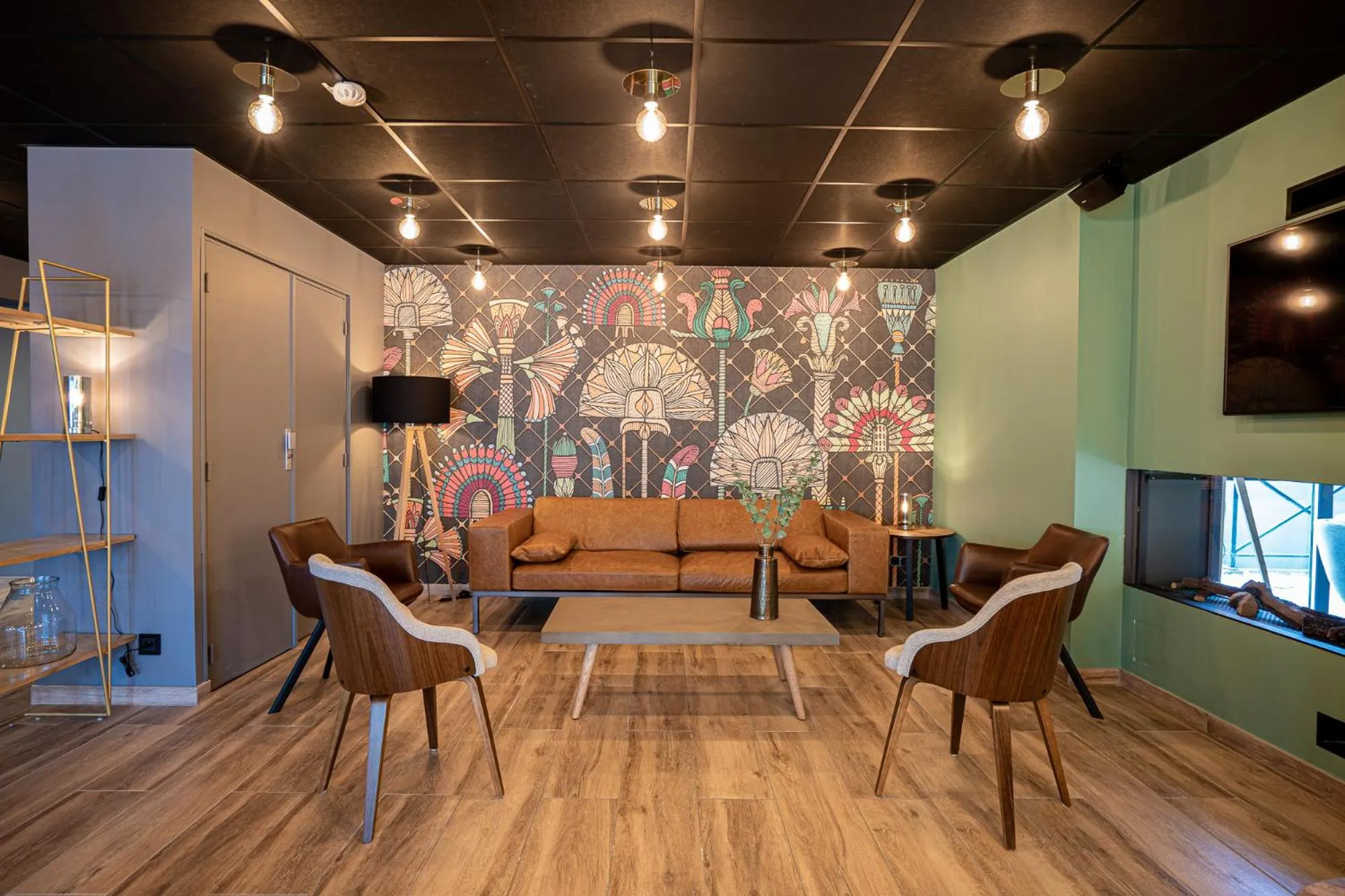 Living room in PoMo Hôtel & Restaurant