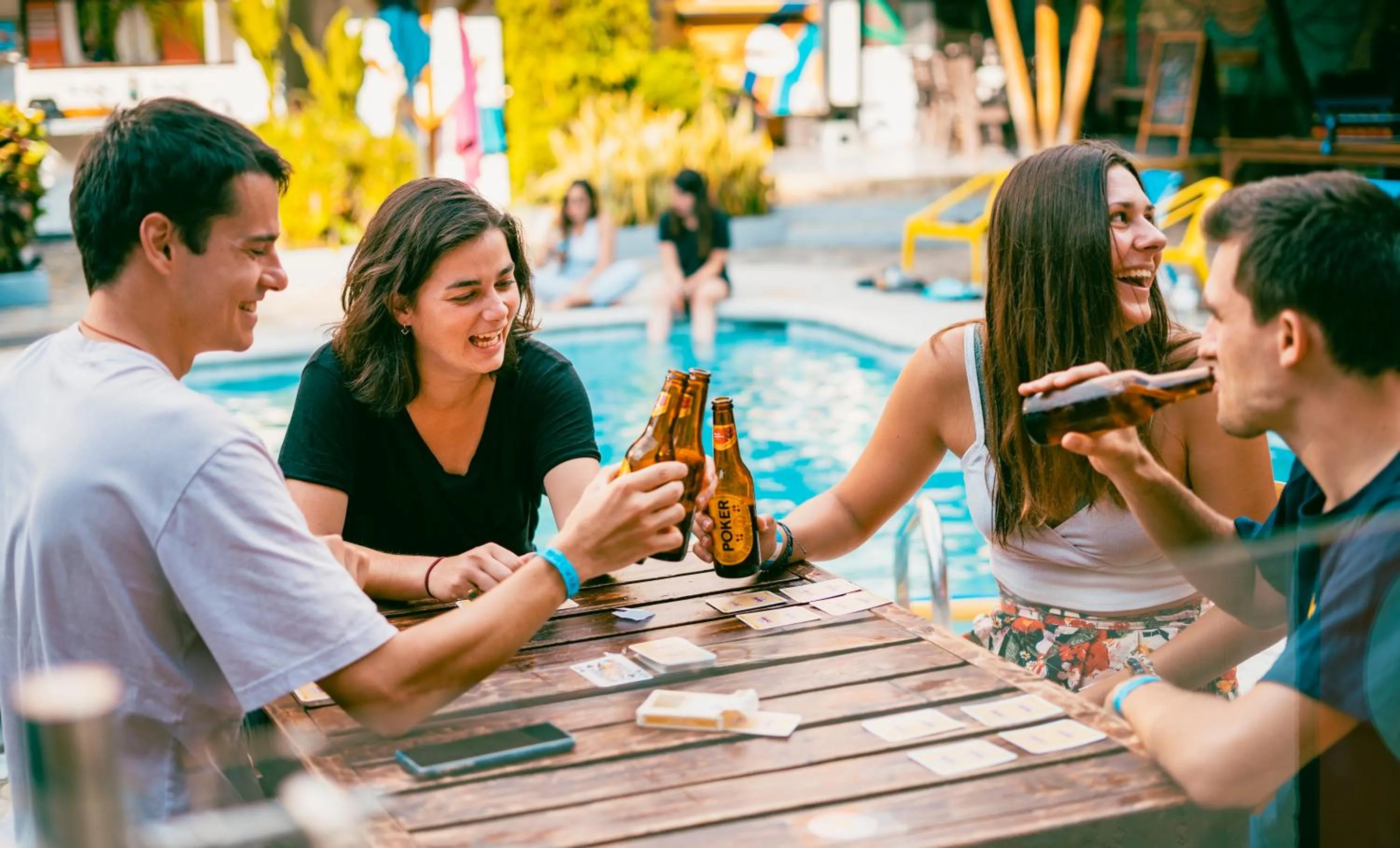 Pool view in Viajero Hostel Cali & Salsa School