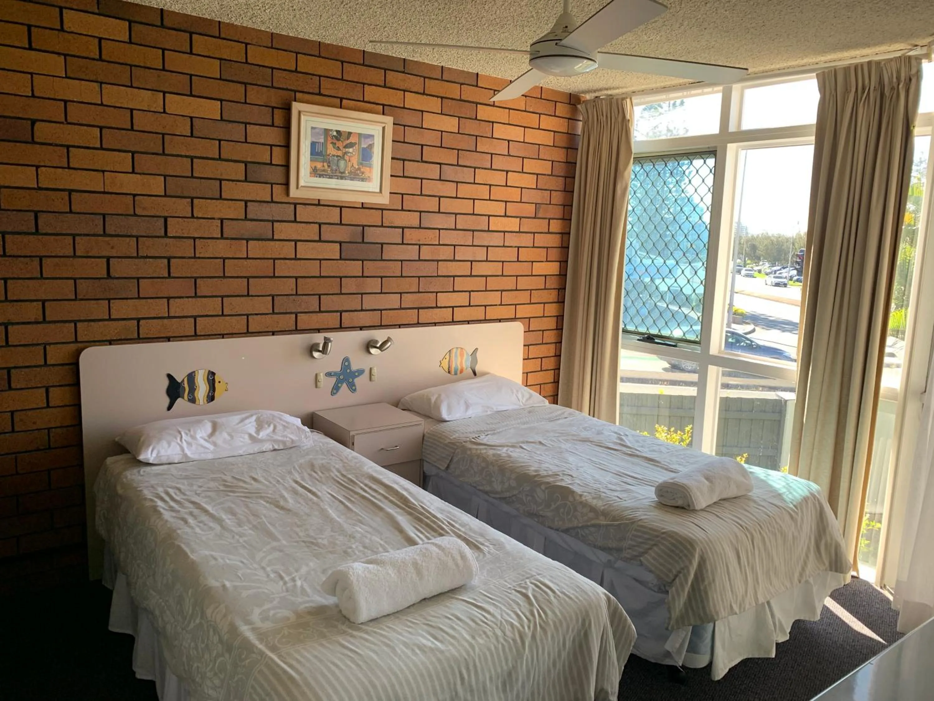 Bed in Northpoint Holiday Apartments