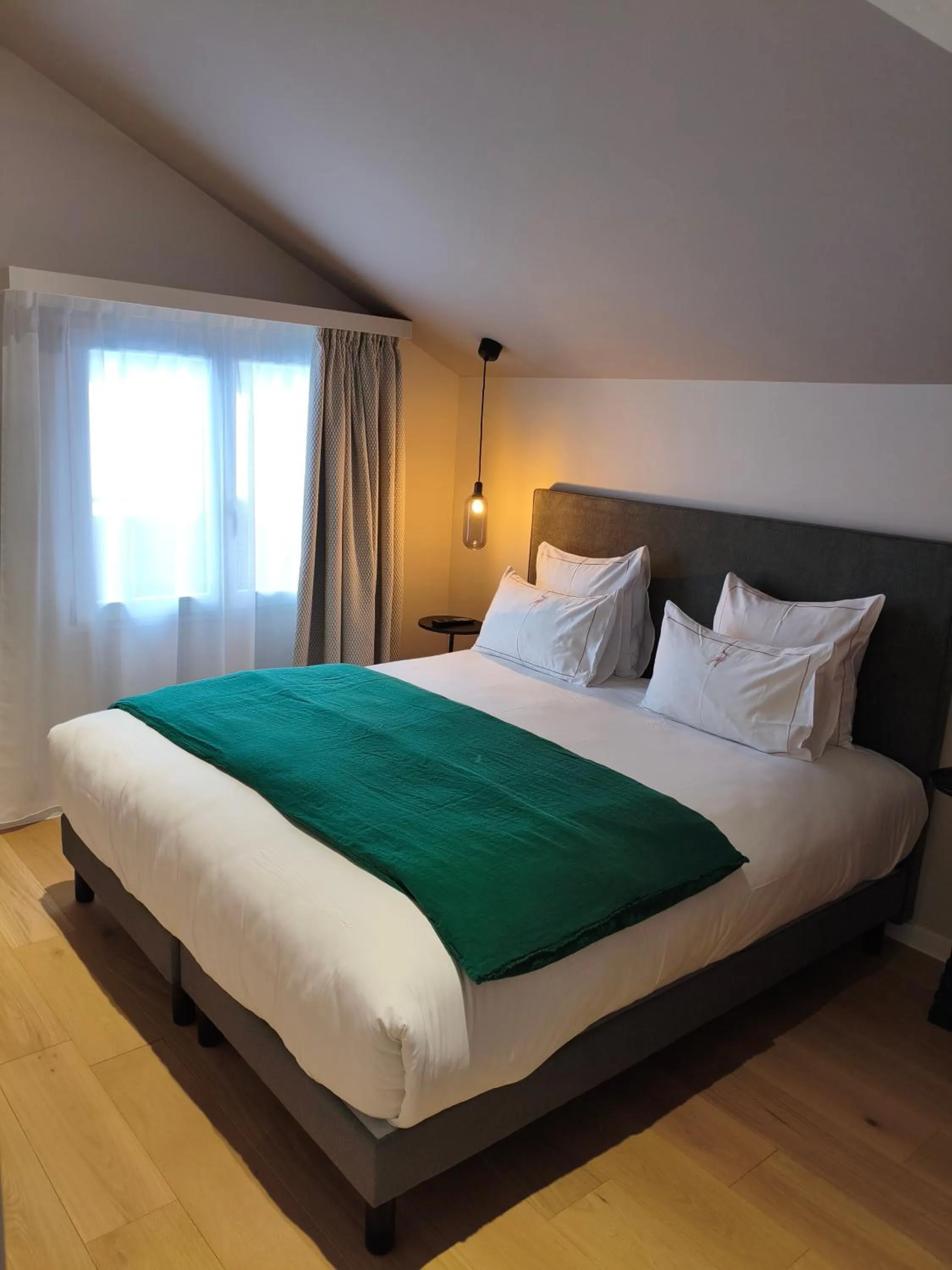 Bedroom, Bed in Hôtel Restaurant Spa Les Jardins De Sophie