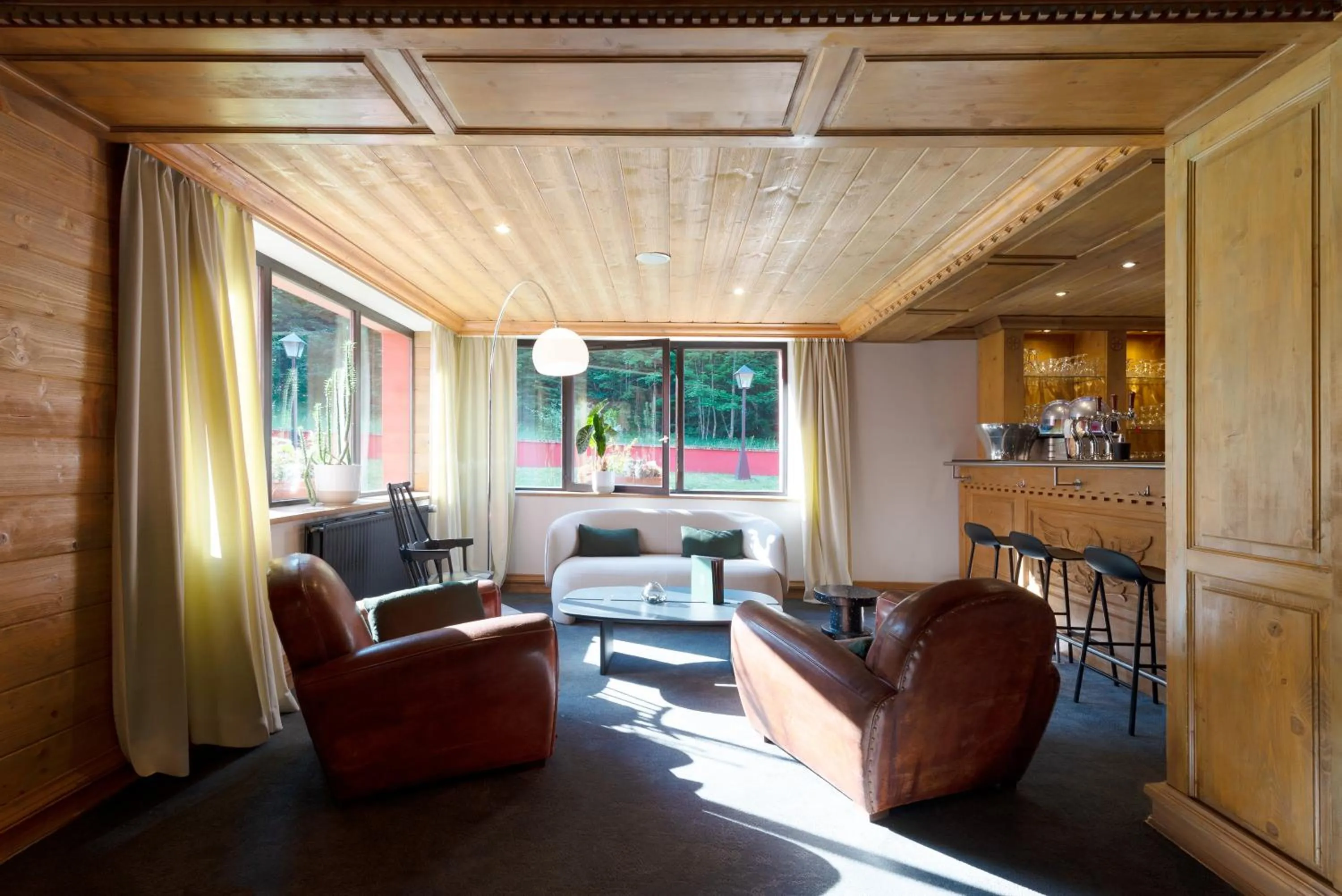 Living room in Hôtel Restaurant Spa Les Jardins De Sophie