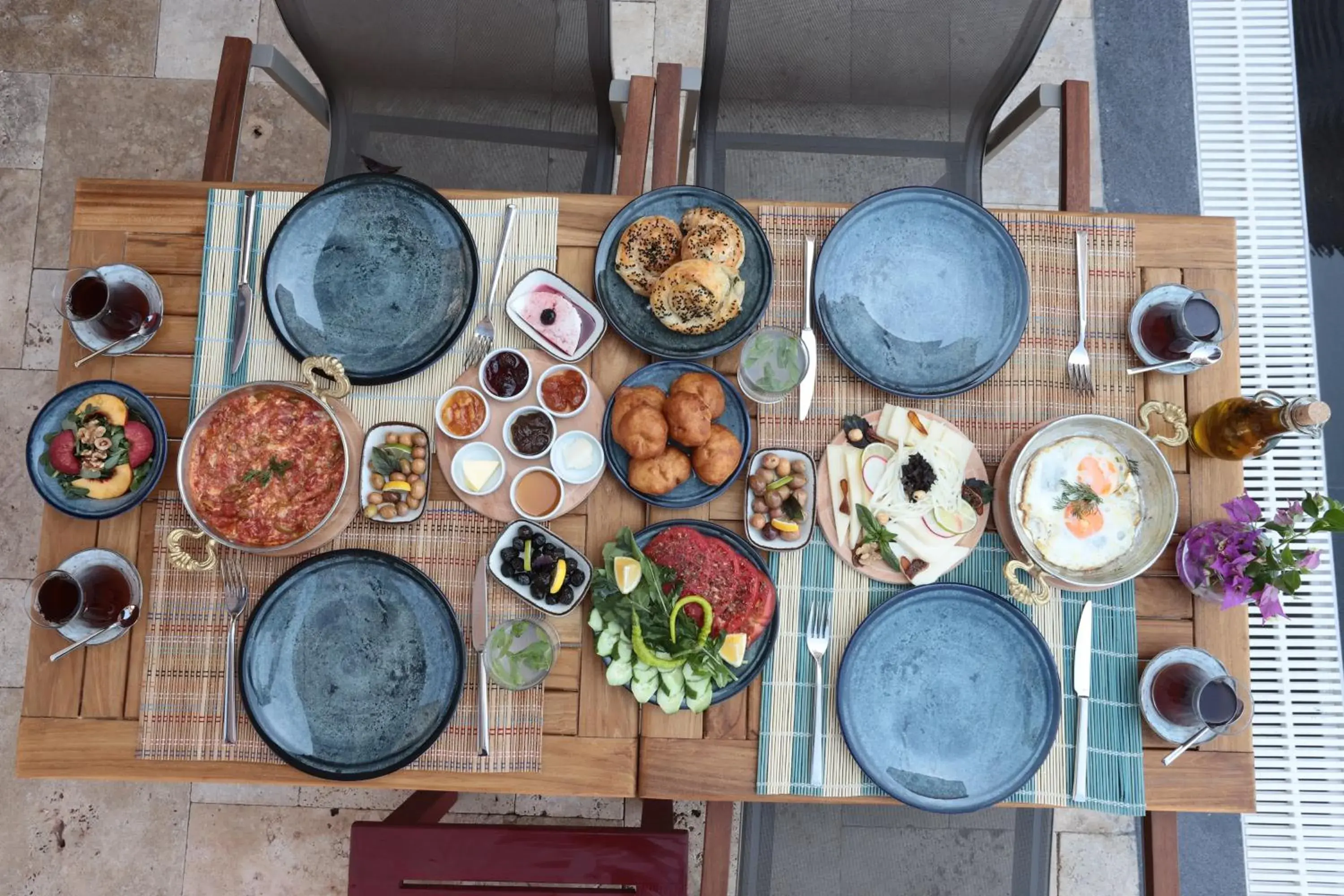 Continental breakfast in Sukha Cunda Otel Continental breakfast in Sukha Cunda Otel