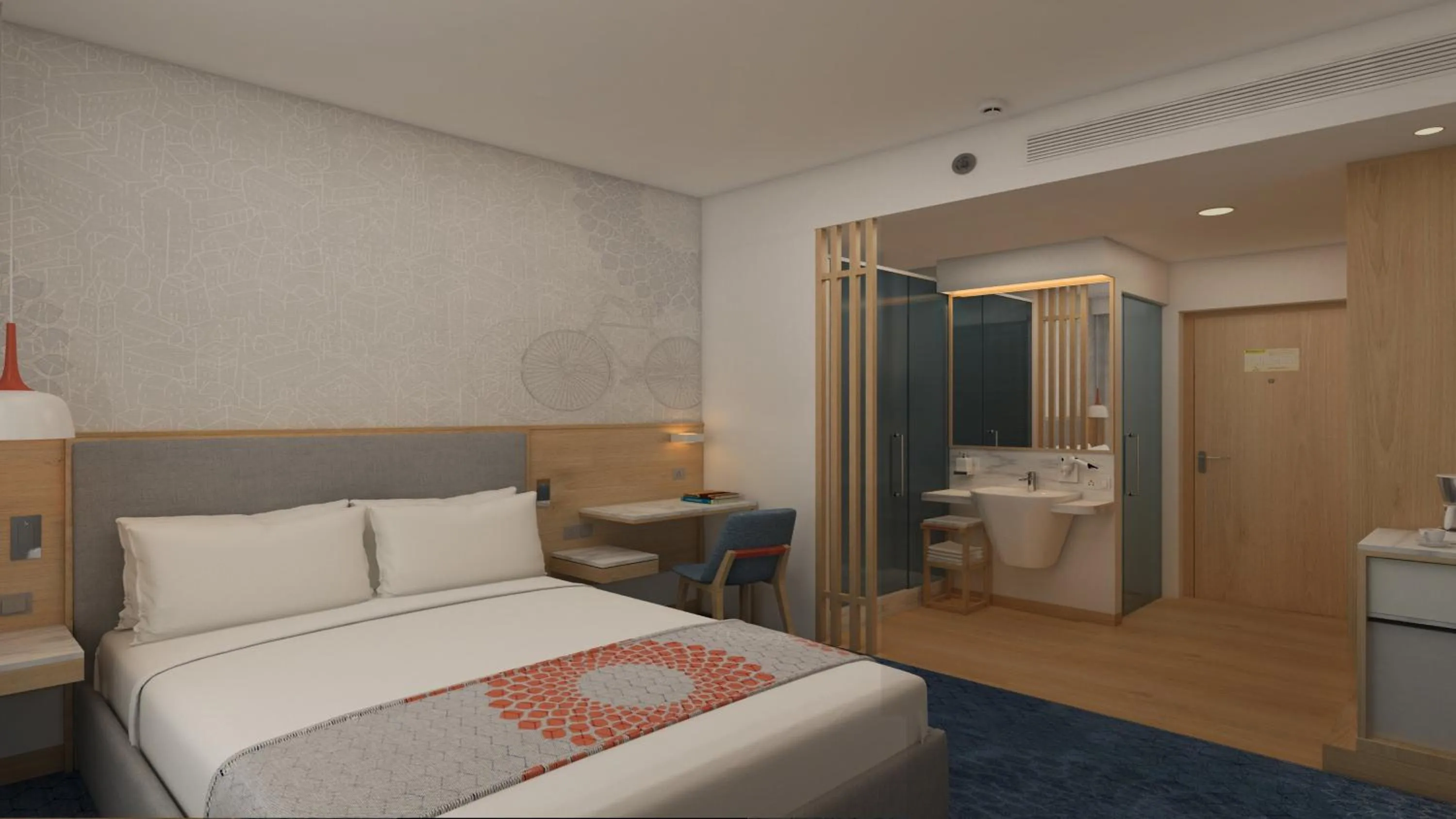 Photo of the whole room, Bed in Holiday Inn Express Bengaluru Whitefield ITPL by IHG