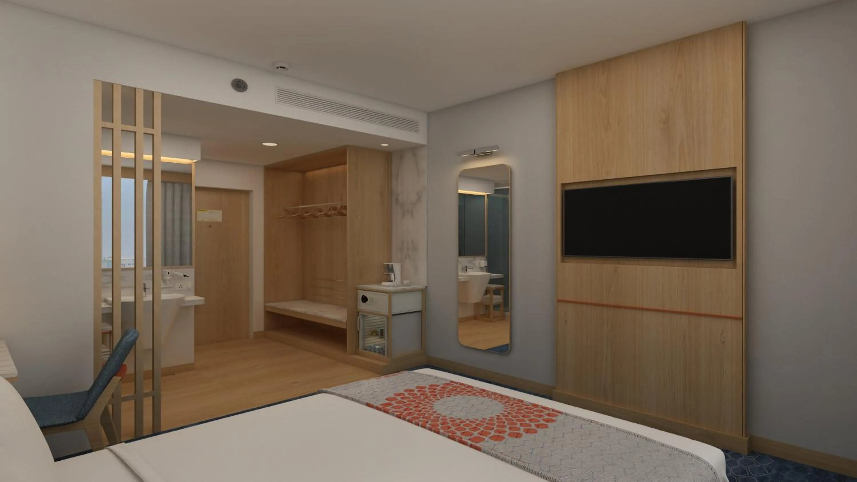 Photo of the whole room, Bed in Holiday Inn Express Bengaluru Whitefield ITPL by IHG