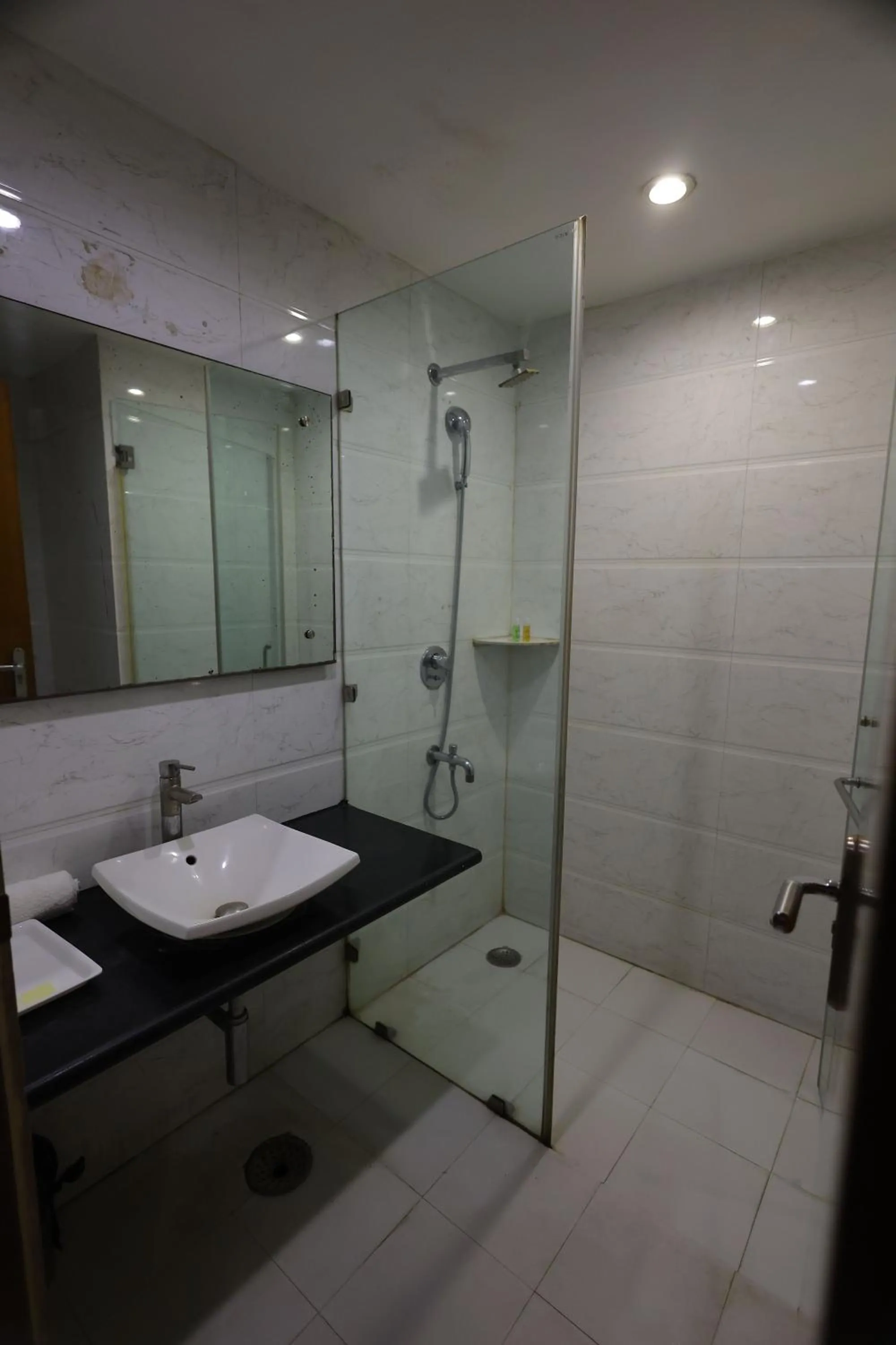 Shower in Airport Hotel Ramhan Palace Mahipalpur