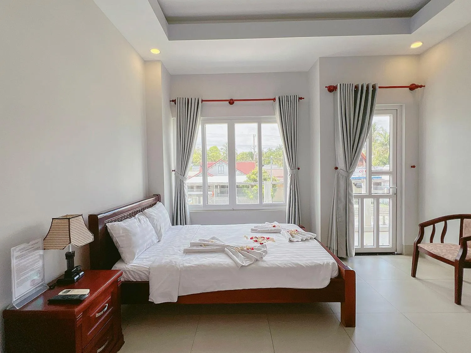 Bed in Sand Beach Resort