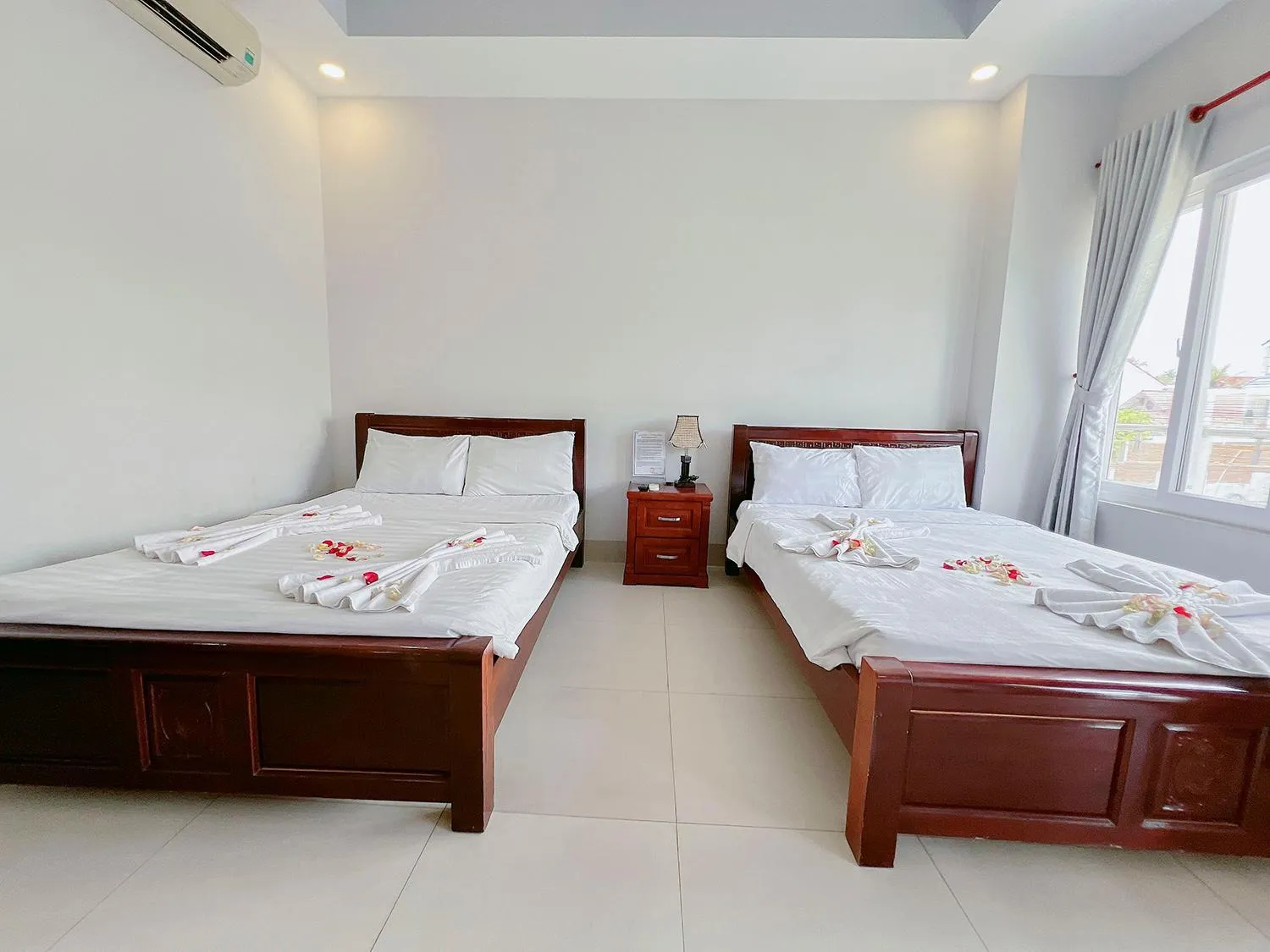 Bed in Sand Beach Resort