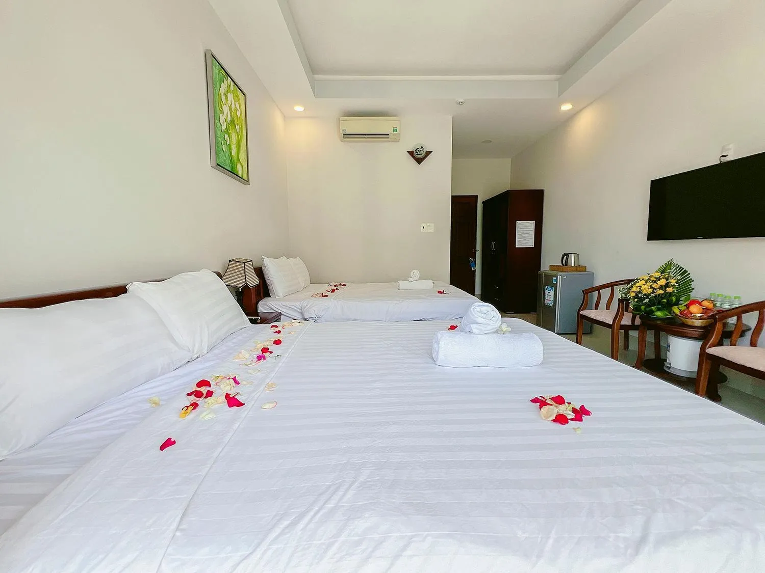 Bed in Sand Beach Resort