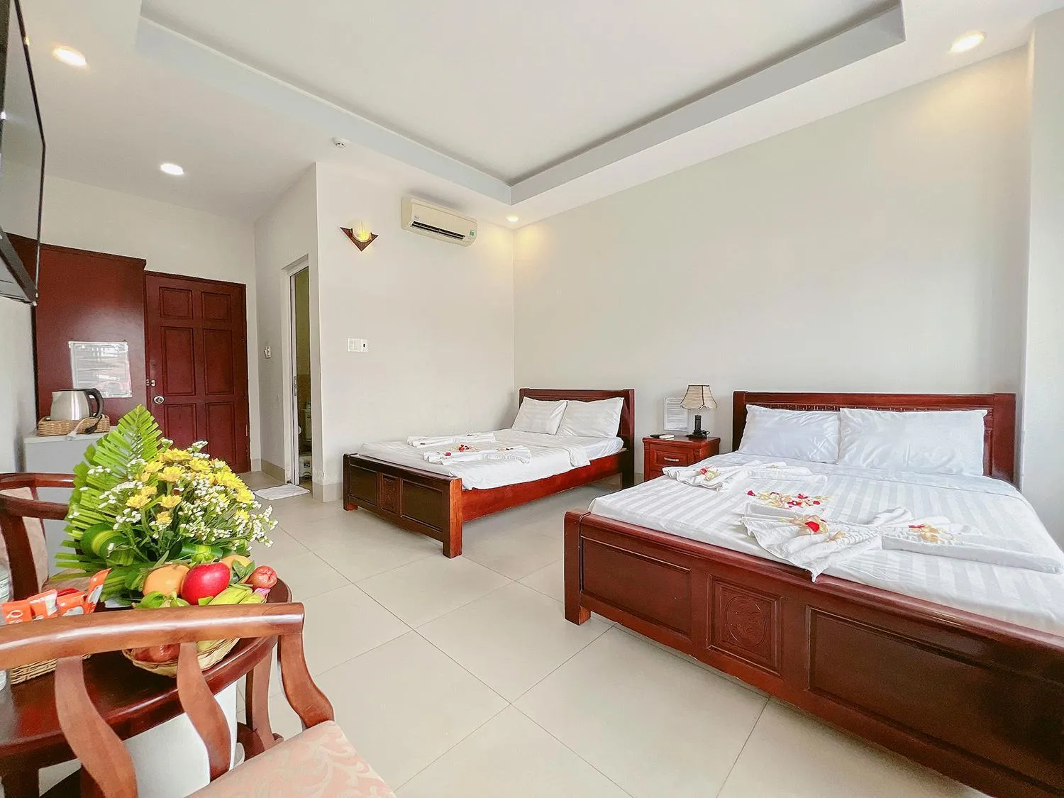 Bed in Sand Beach Resort