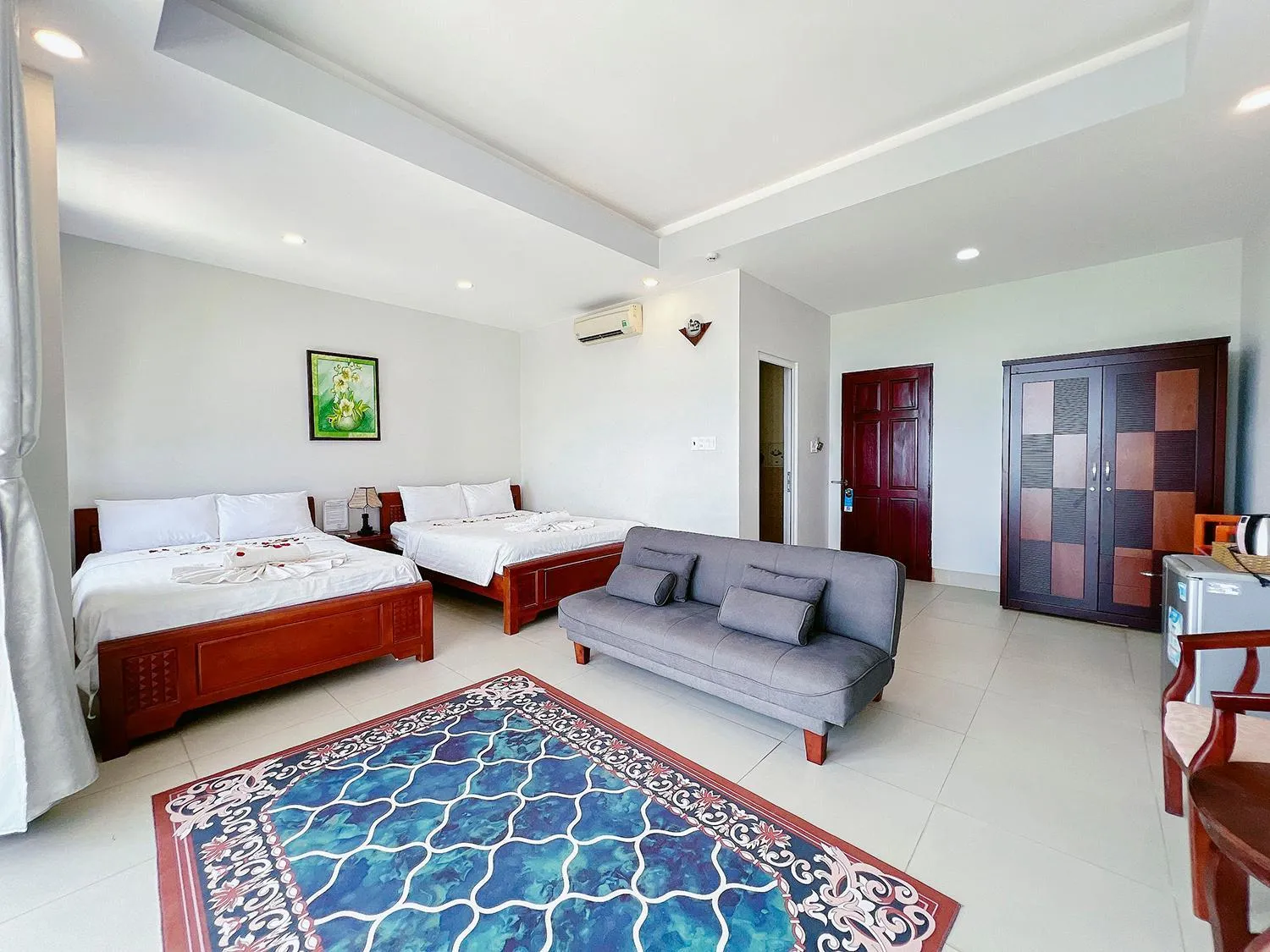 Bed in Sand Beach Resort