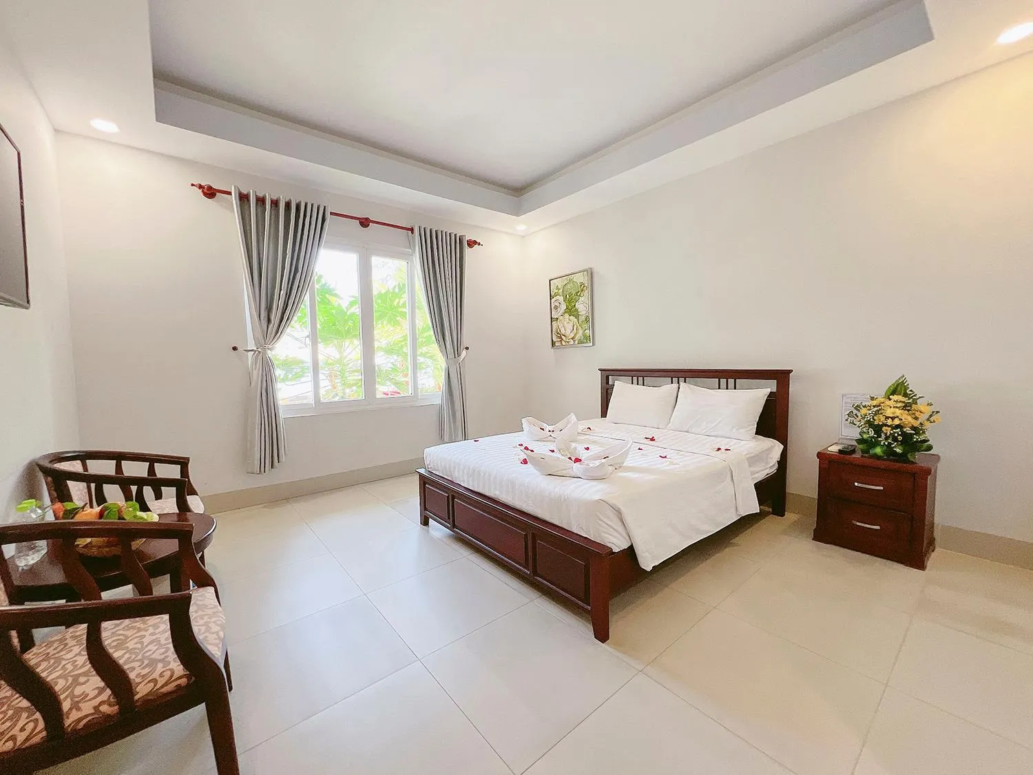 Bed in Sand Beach Resort