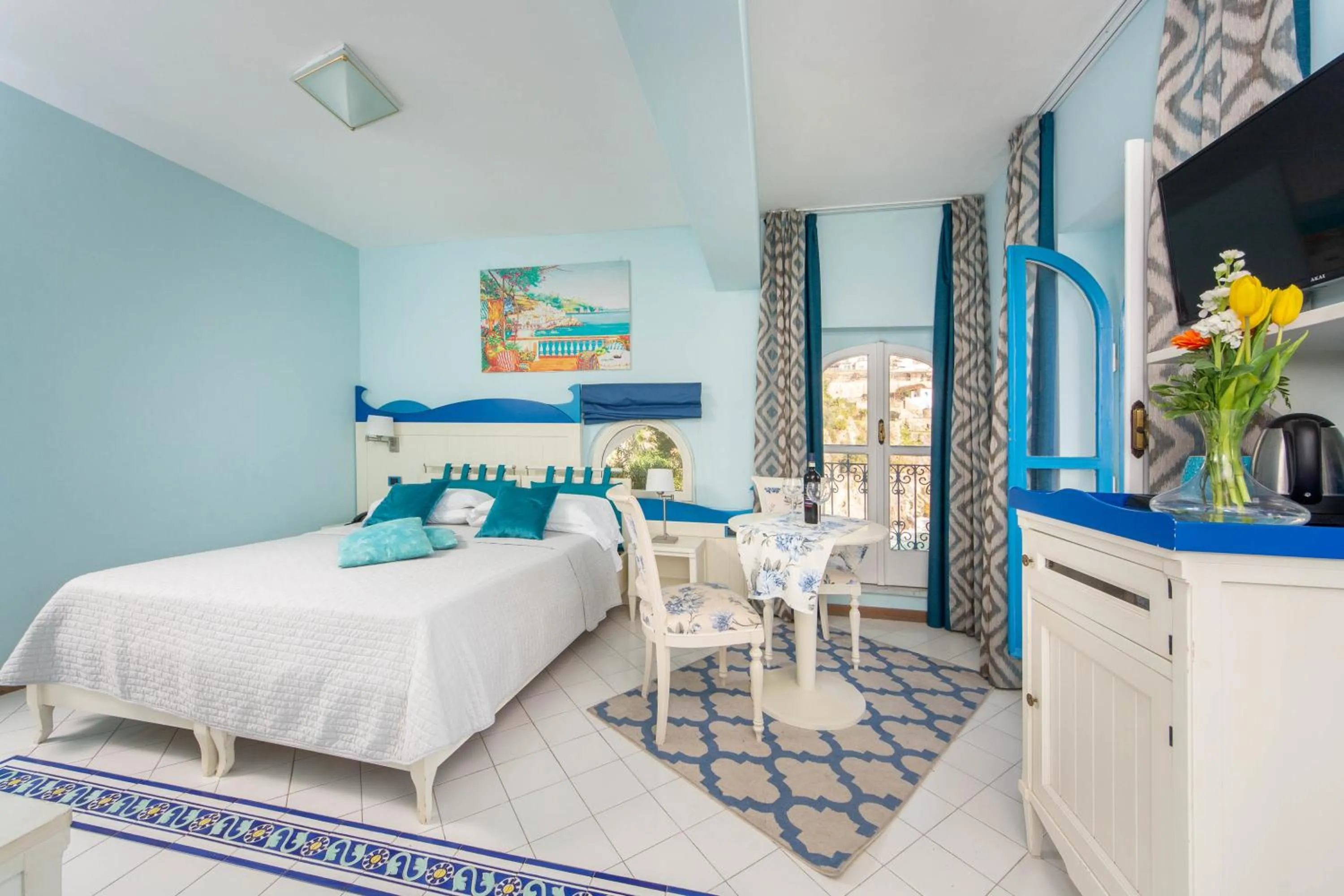 View (from property/room), Bed in Hotel Villa San Michele