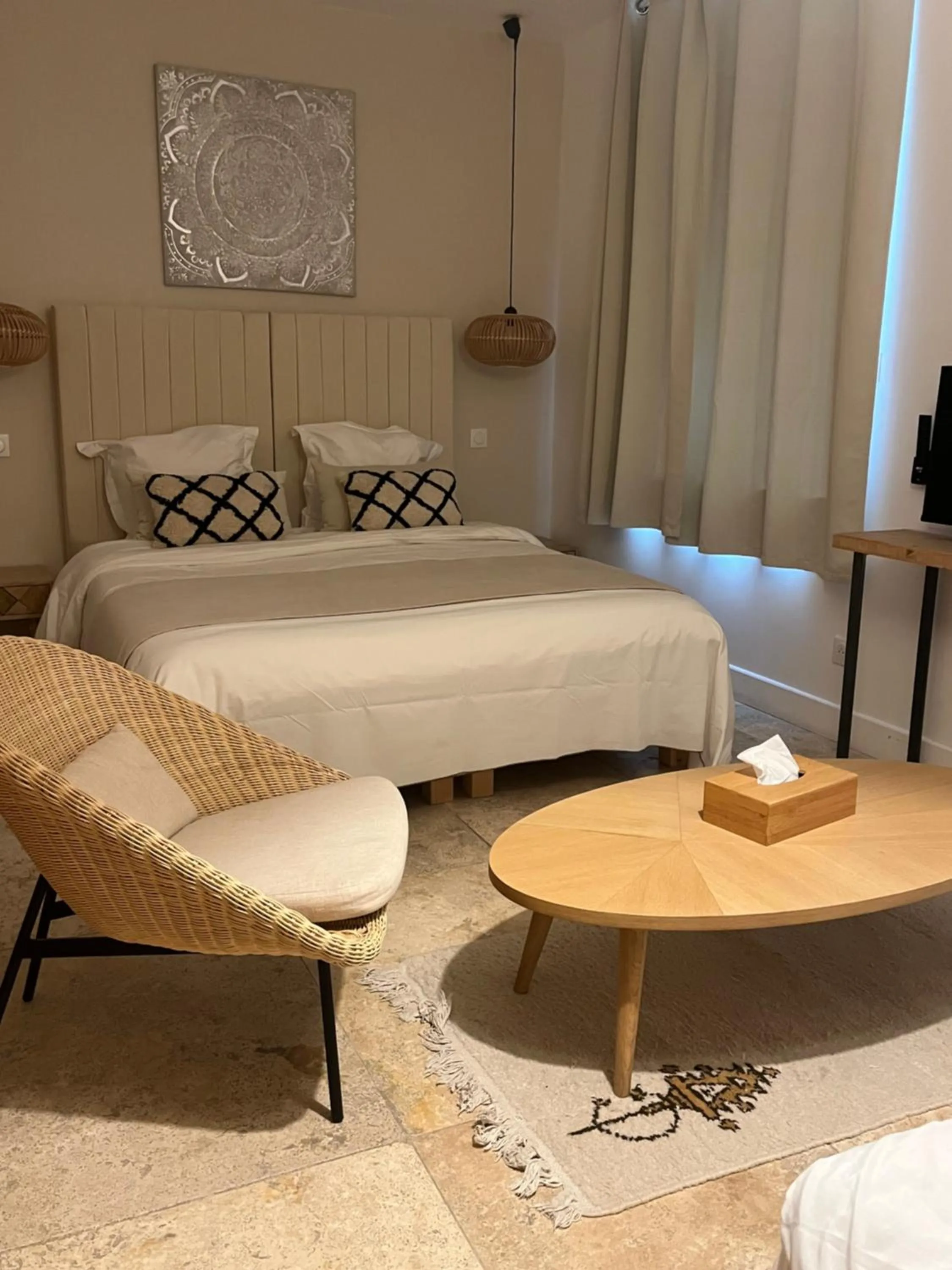 Bedroom, Bed in Moulin de la Roque