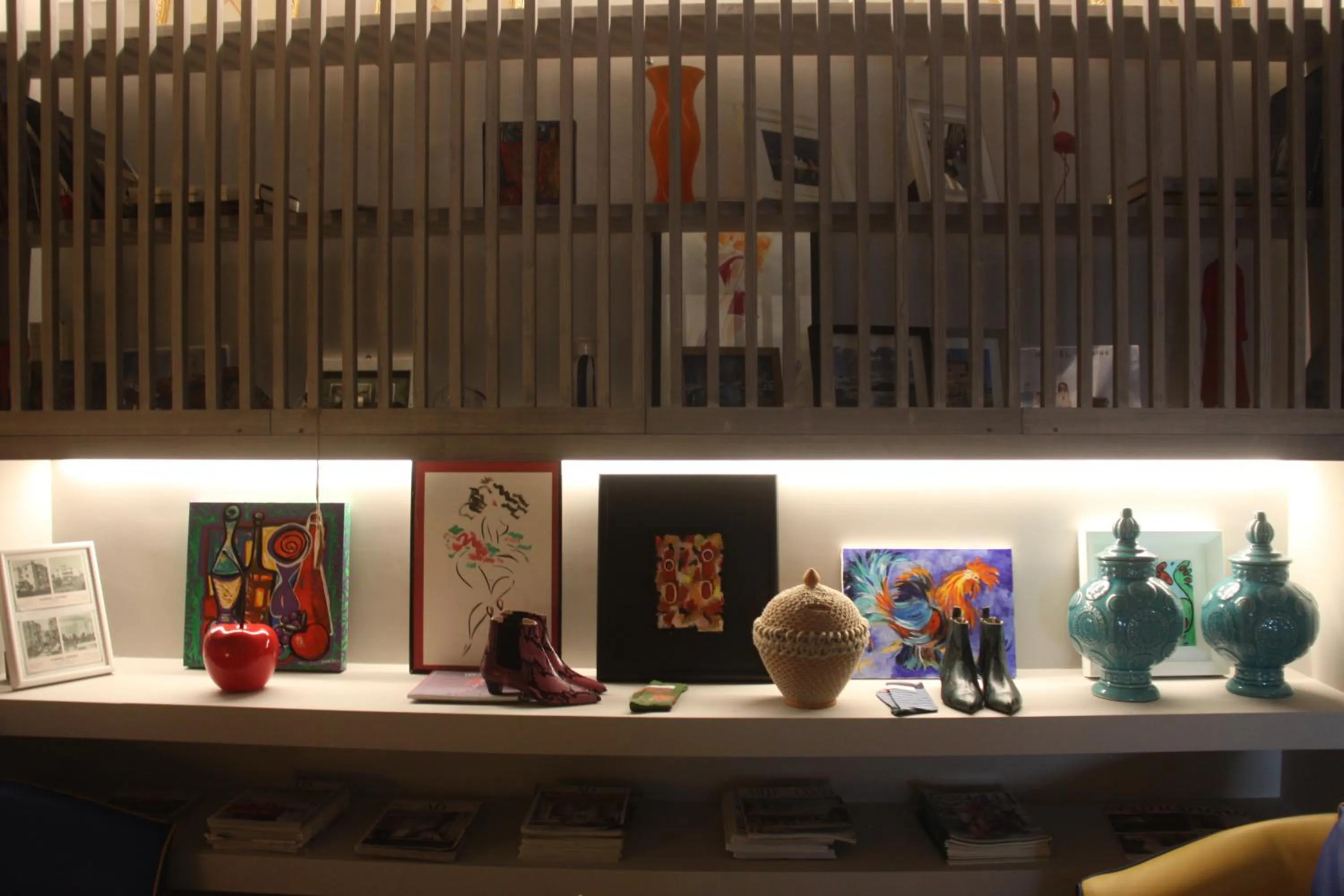 Decorative detail in Hotel Lucerna