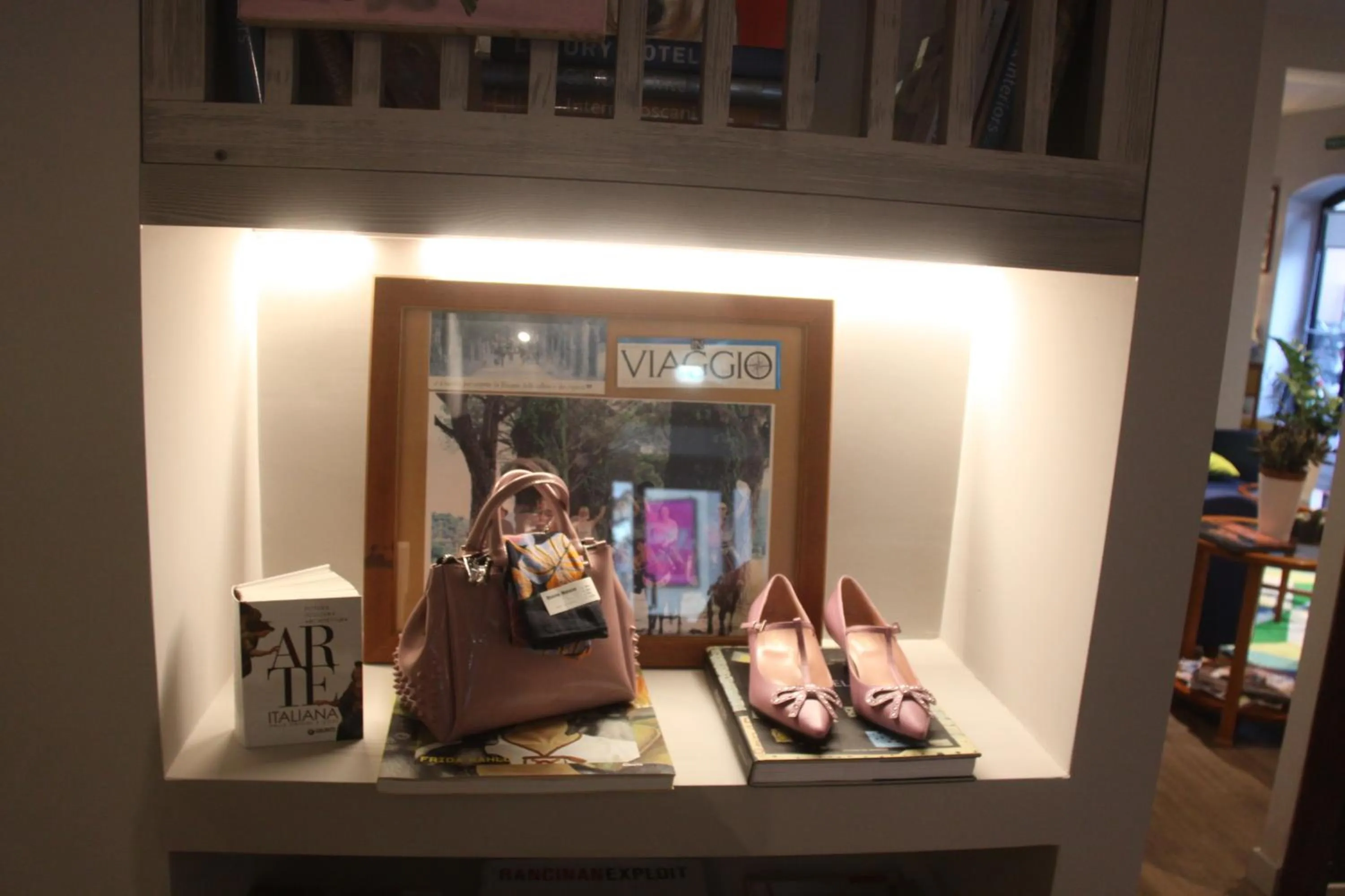 Decorative detail in Hotel Lucerna