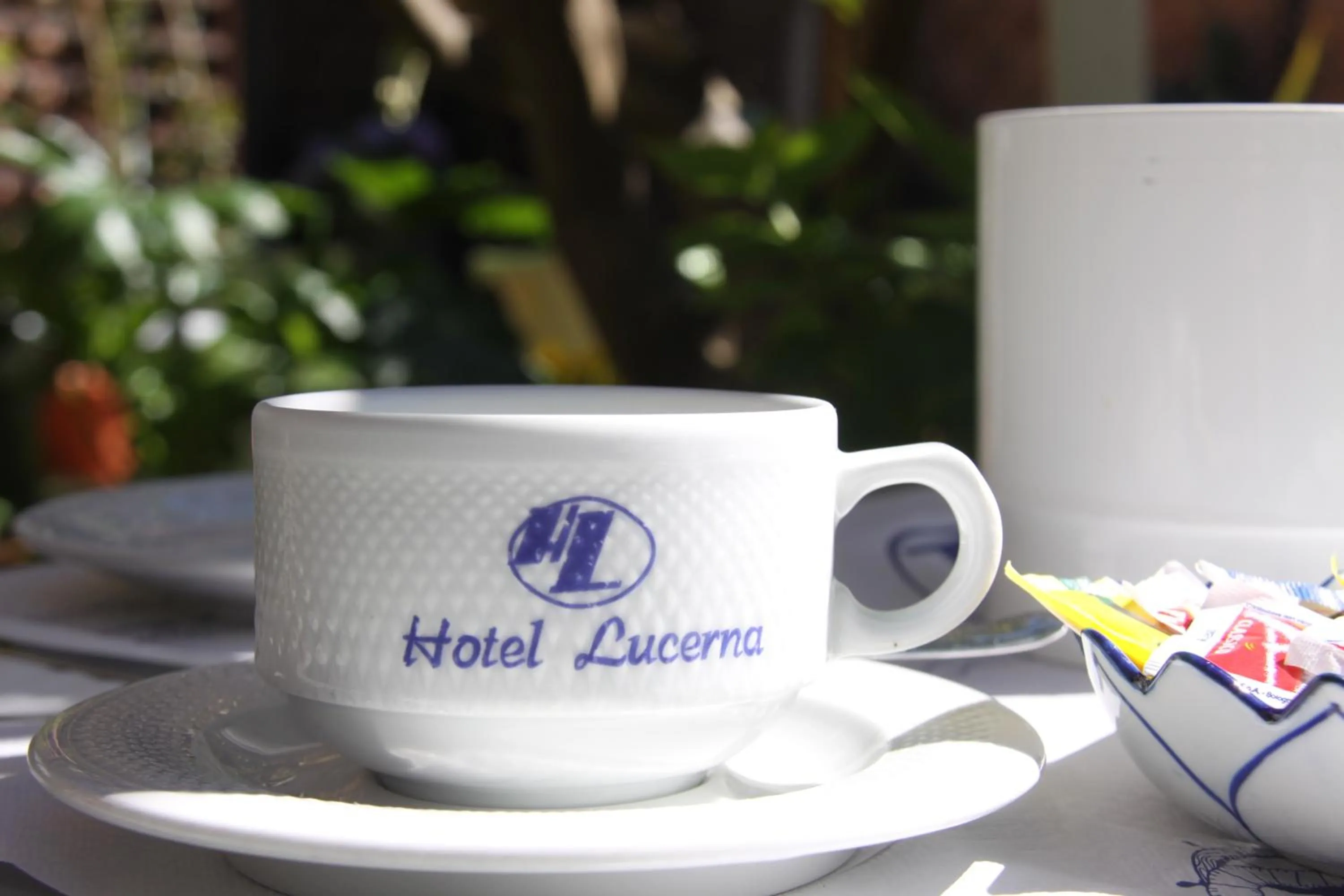 Decorative detail in Hotel Lucerna