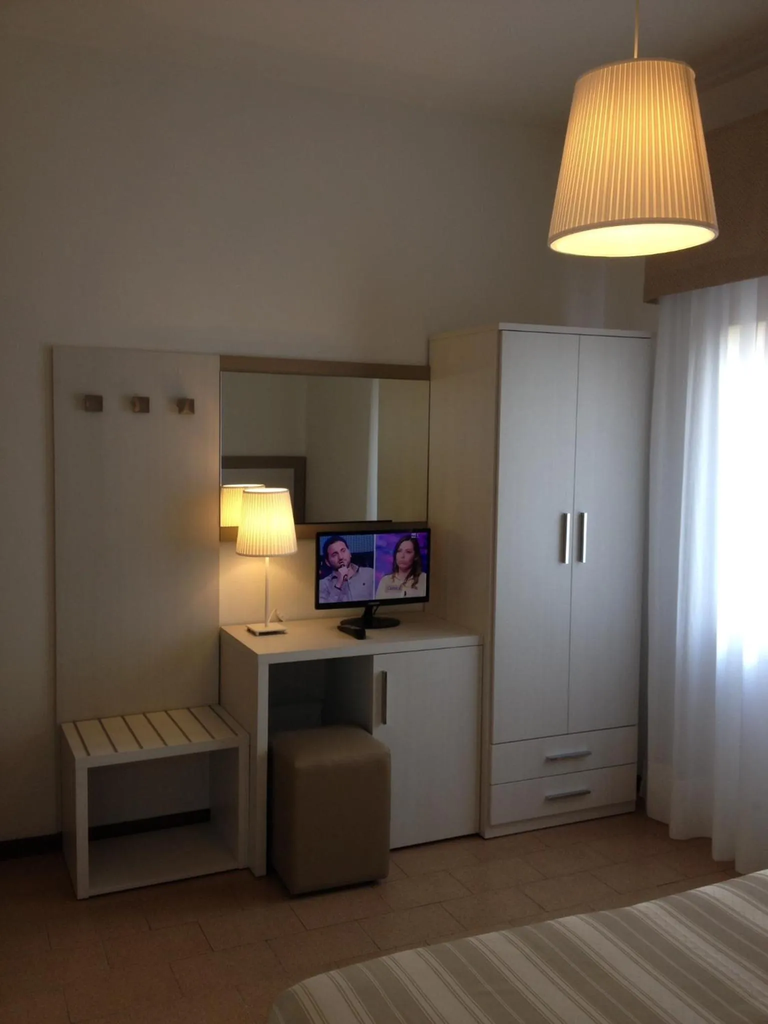 Decorative detail, Bed in Hotel Lucerna