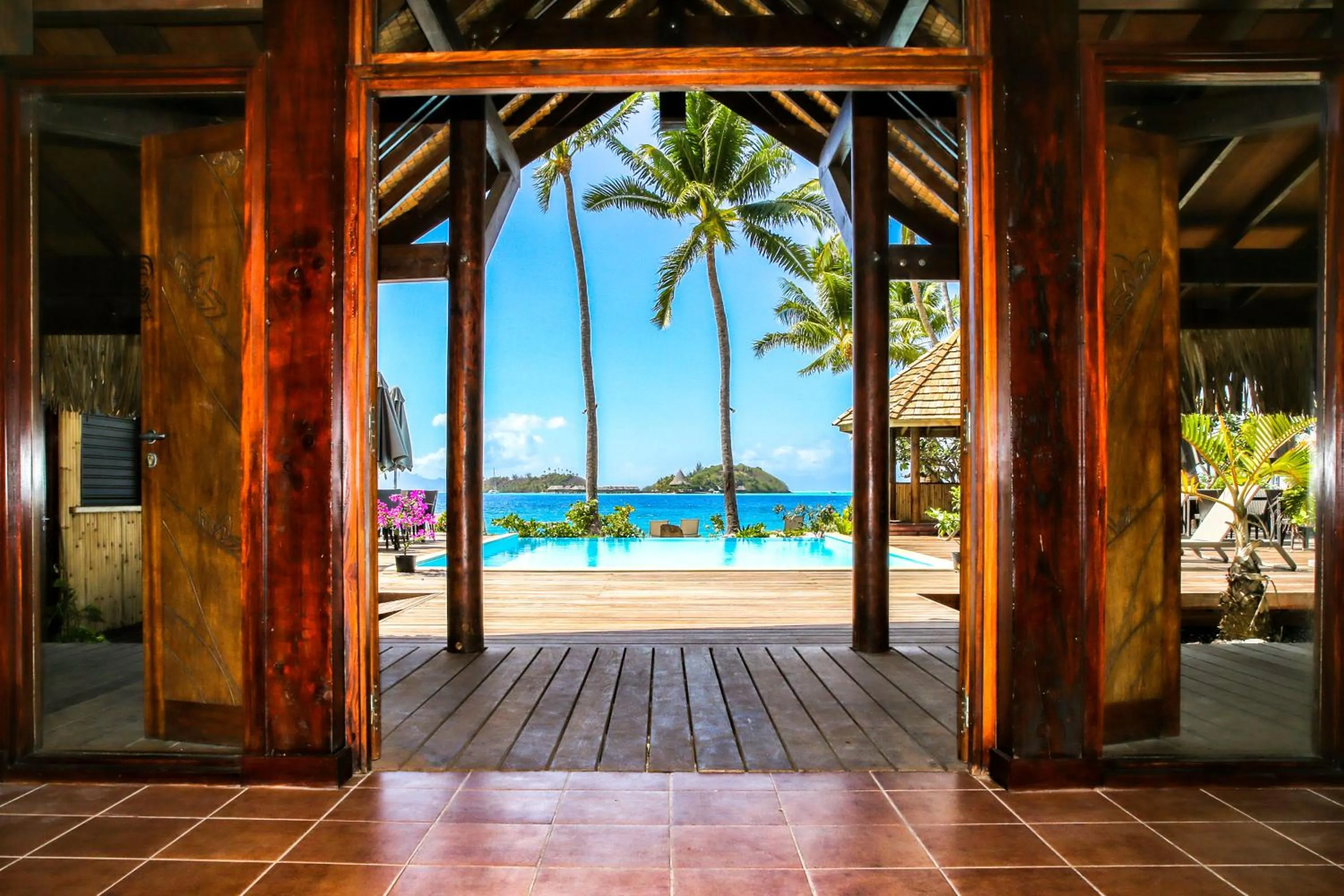 Pool view in ROYAL BORA BORA