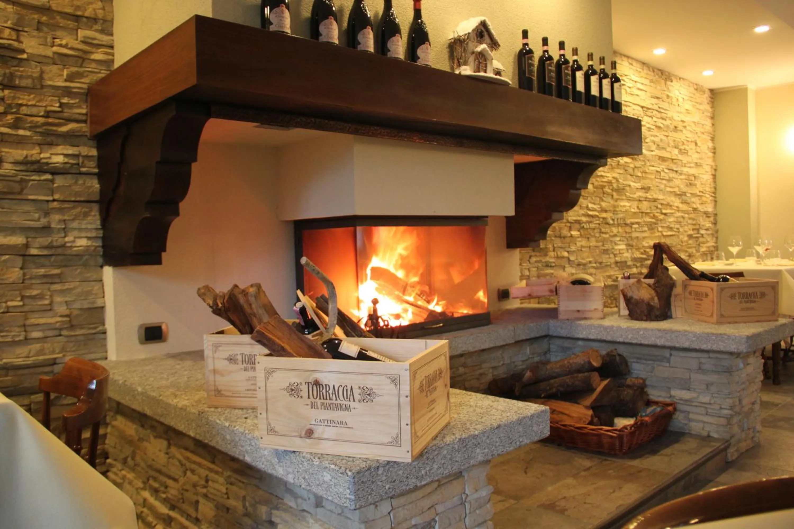 Decorative detail in Albergo Ristorante Cuccini